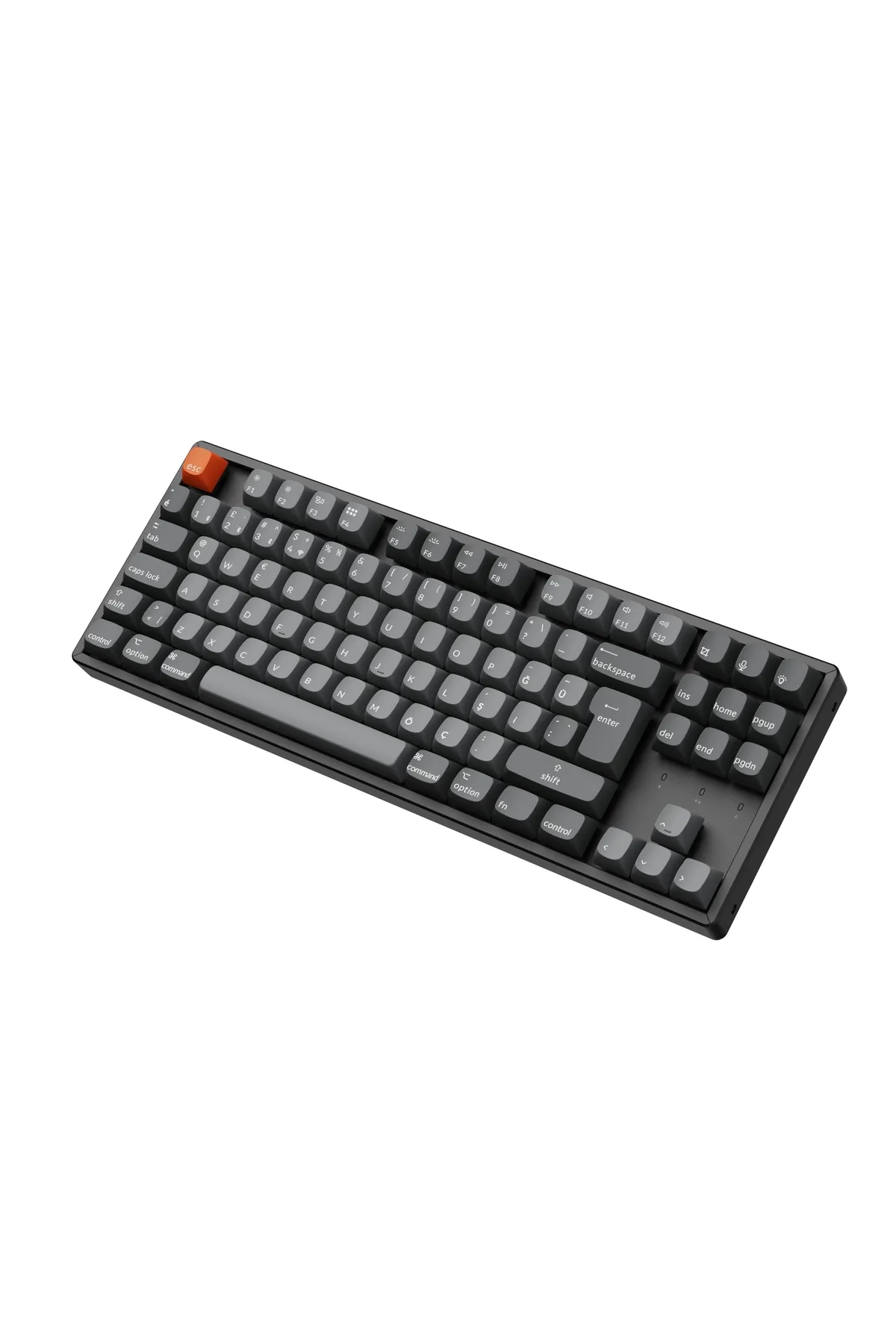 Keychron K8 Max %80 Tkl Rgb Türkçe Red Switch Kablosuz Alüminyum Çerçeve Karbon Siyah Mekanik Klavye