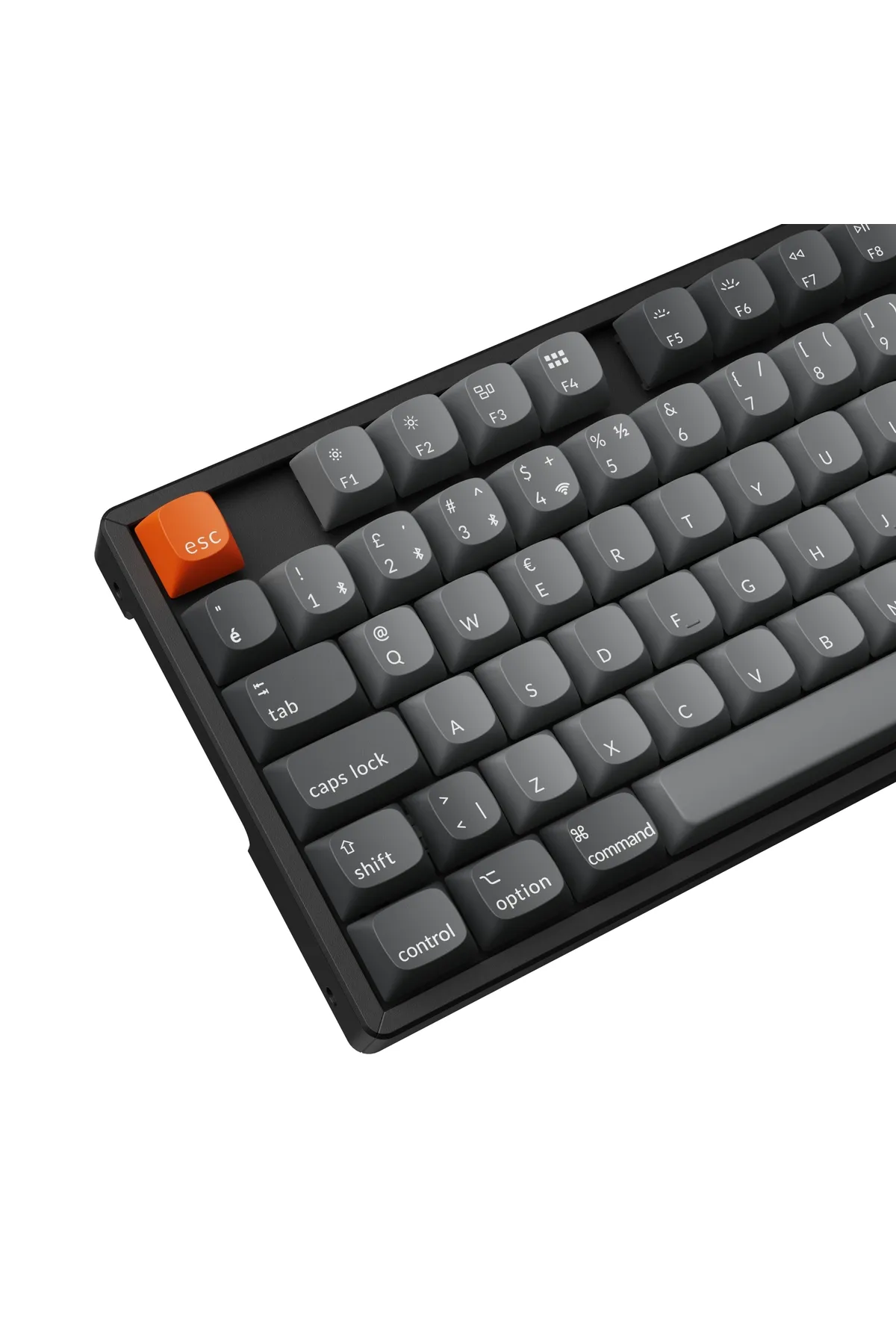 Keychron K8 Max %80 Tkl Rgb Türkçe Red Switch Kablosuz Alüminyum Çerçeve Karbon Siyah Mekanik Klavye