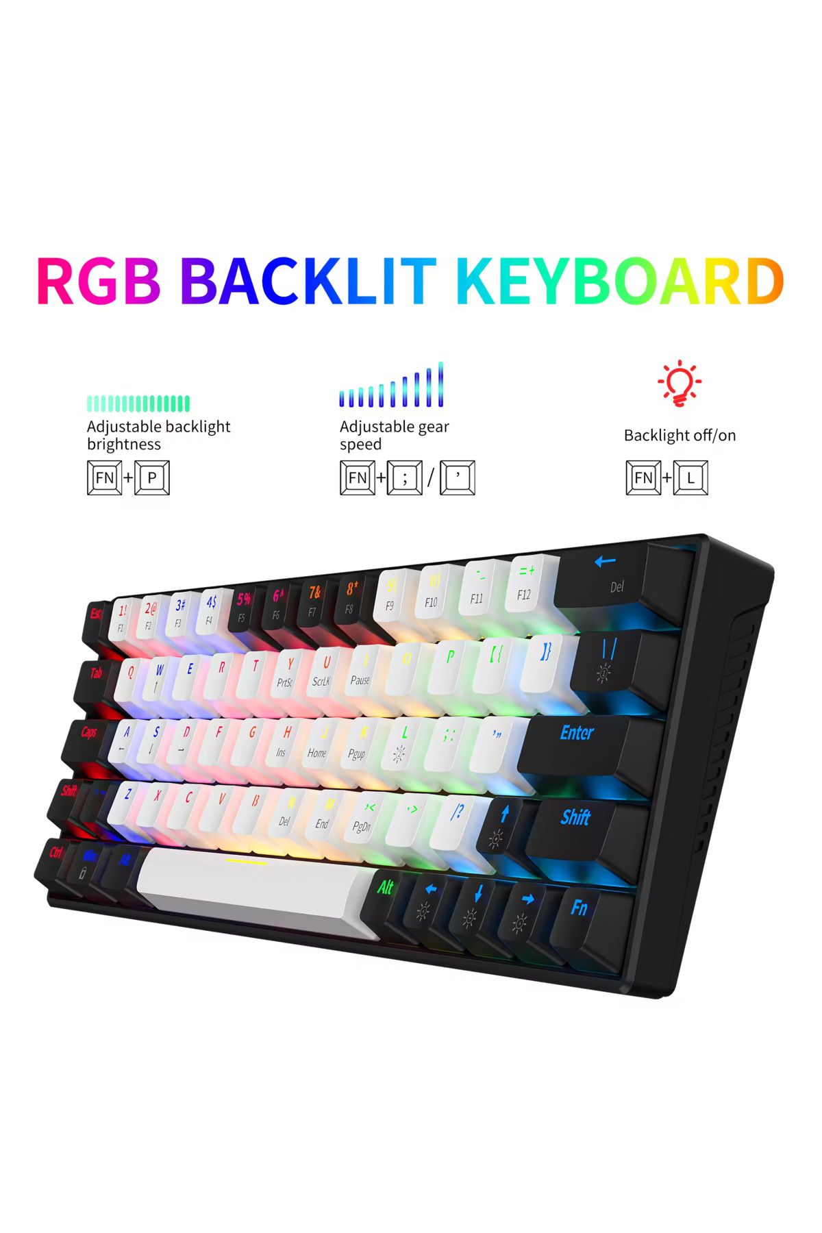 ZIFRIEND Ka646 Kırmızı Switch Mekanik Oyuncu(GAMING) Klavyesi Rgb Aydınlatma