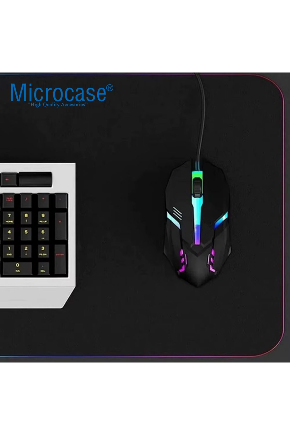 Microcase Kablolu Işıklı Gaming Oyuncu Mouse - AL4928