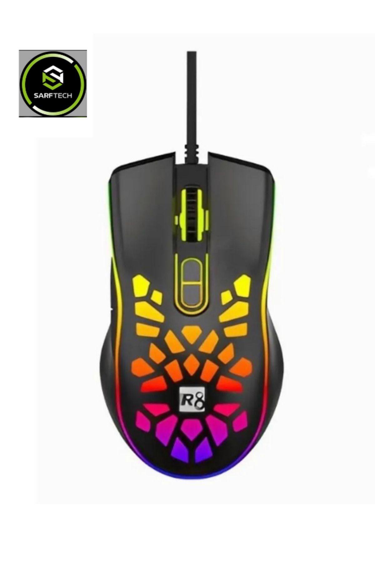 Sarftech Kablolu Işıklı Rgb 3600 Dpi Gaming Mouse Bwm9 Uyumlu