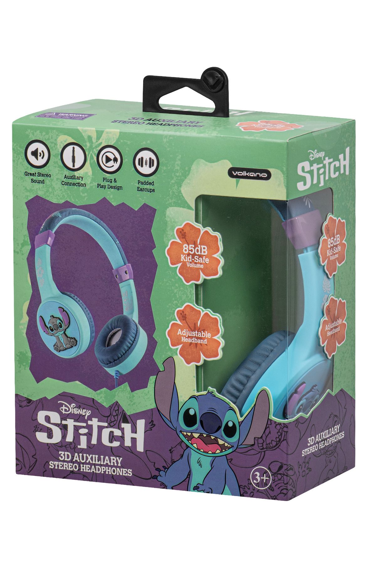 Volkano Kablolu Kulaklık Disney Stitch Çocuk Kulaklığı Lisanslı DY-3053-ST