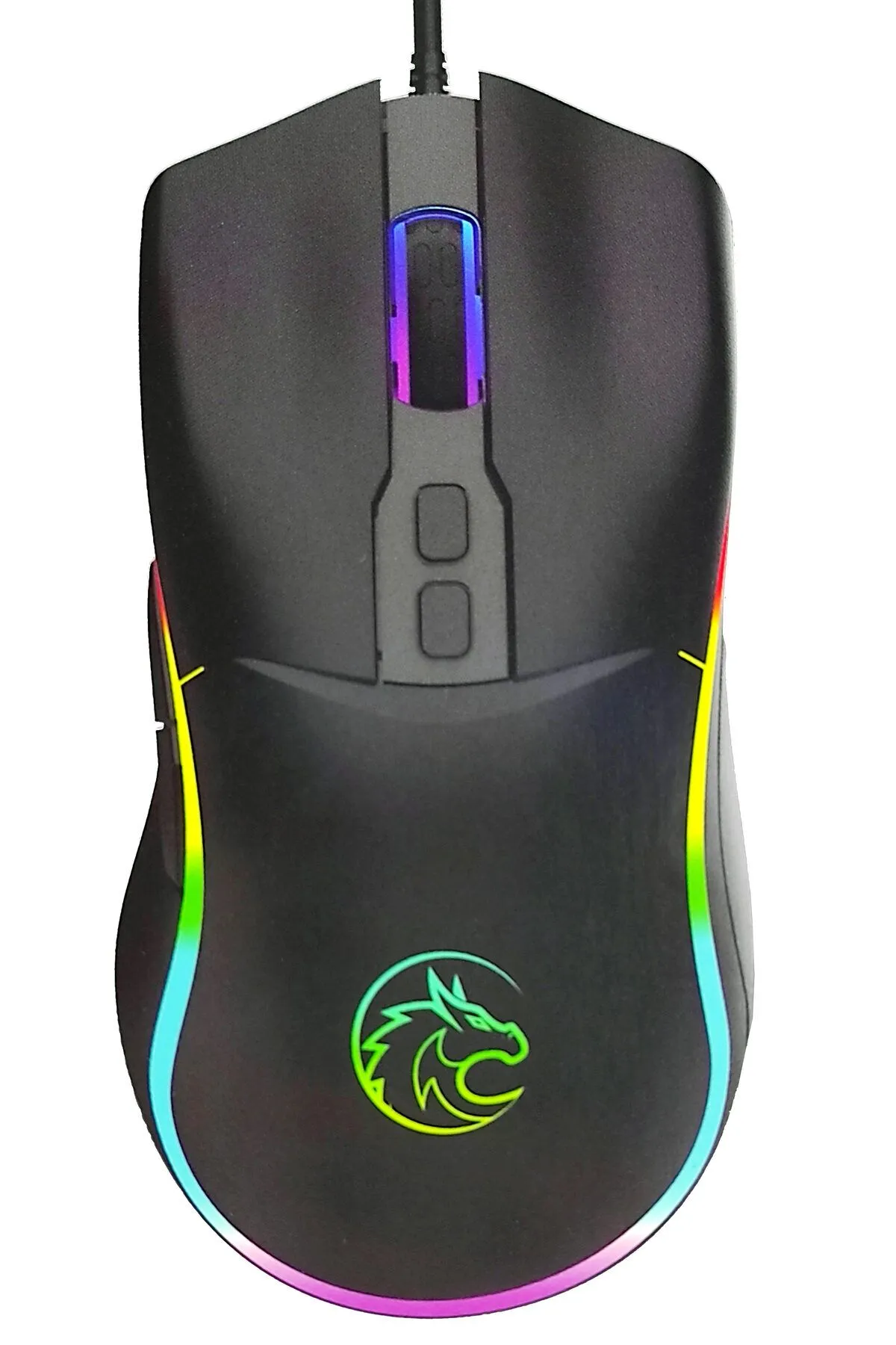 Apera Kablolu Oyuncu Mouse Renkli Rgb LED Işıklı USB Optik Ergonomik Gaming 7 Tuş Fonksiyonlu Fare Q301