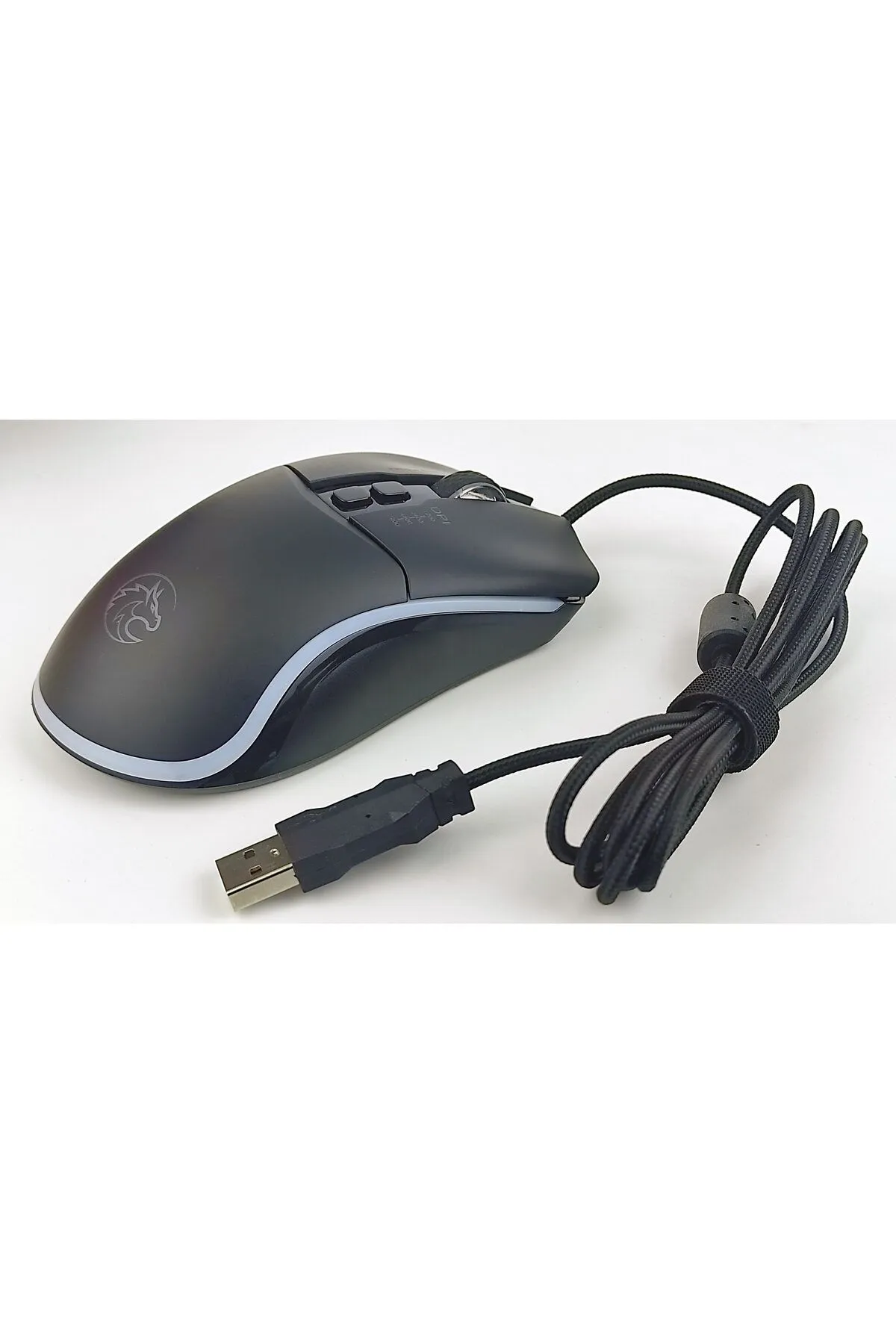 Apera Kablolu Oyuncu Mouse Renkli Rgb LED Işıklı USB Optik Ergonomik Gaming 7 Tuş Fonksiyonlu Fare Q301