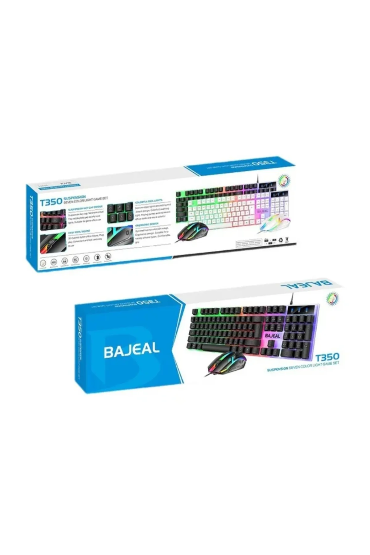 HOBİPİX Kablolu Rgb Işıklı Oyuncu Gaming Klavye Mouse Set