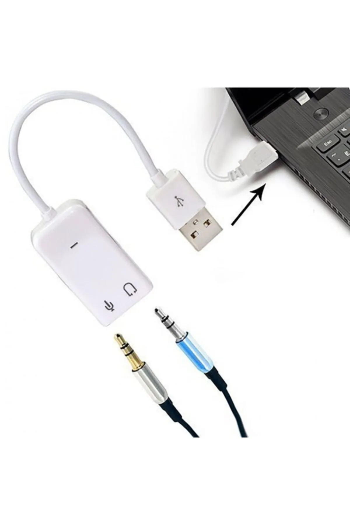 Genel Markalar Kablolu Usb Sound Card 7.1 Usb Ses Kartı 7.1 Surround Ses Çıkışlı Harici Usb Ses Kartı