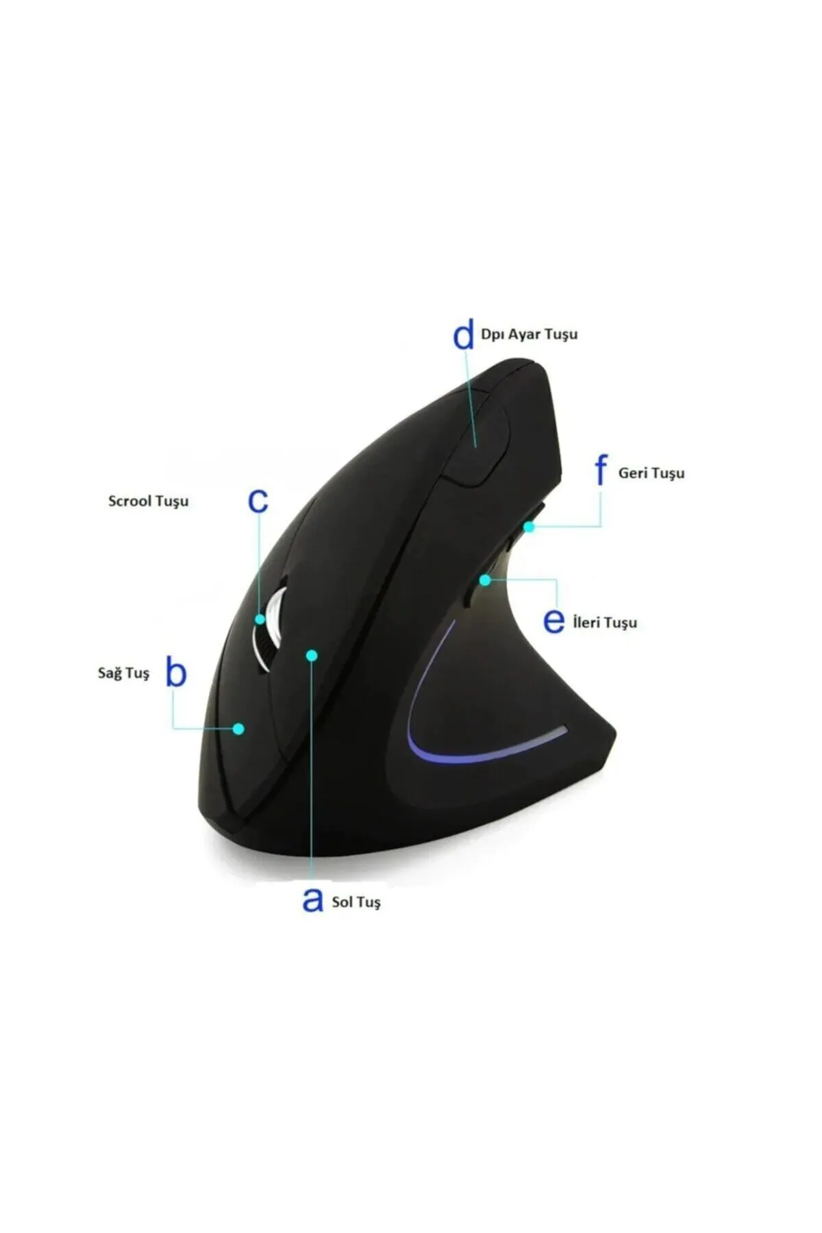 Genel Markalar Kablosuz Ergonomik Dikey Mouse 800/1200/1600 Dpı