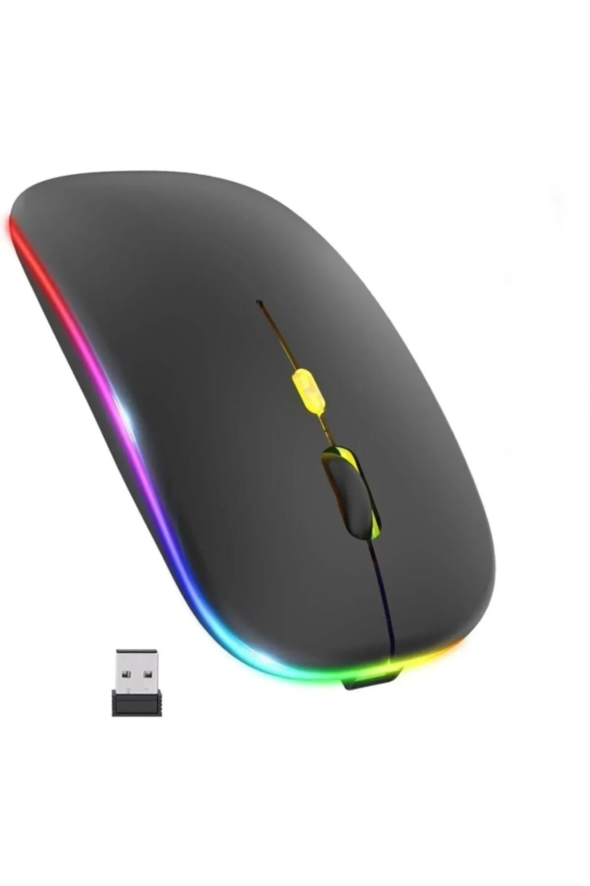 Osqar Kablosuz Fare Wireless Mouse 4 Tuşlu Renk Sessiz Şarj Edilebilir Dpı Kontrol