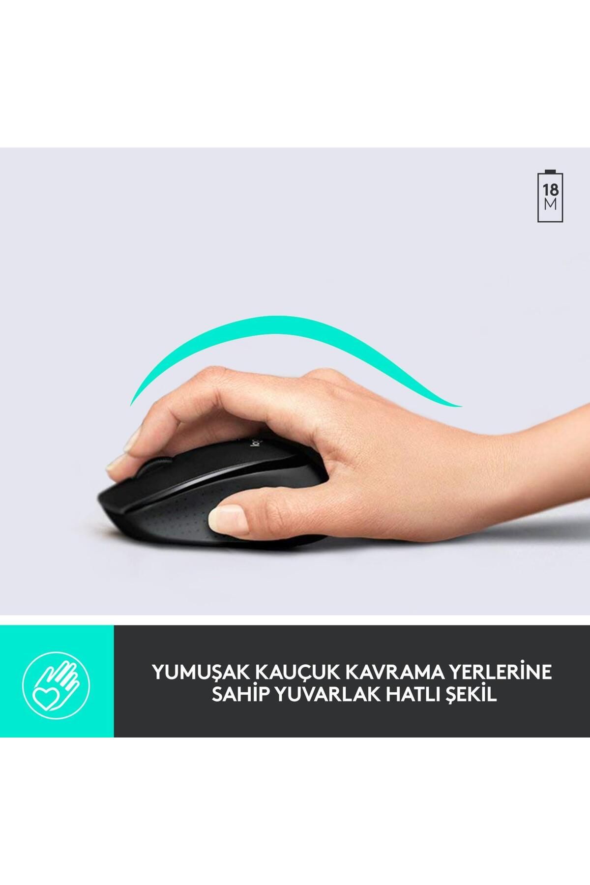 Logitech Kablosuz Klavye Mouse Seti Türkçe Q Siyah Kablosuz Klavye Ve Mouse Seti