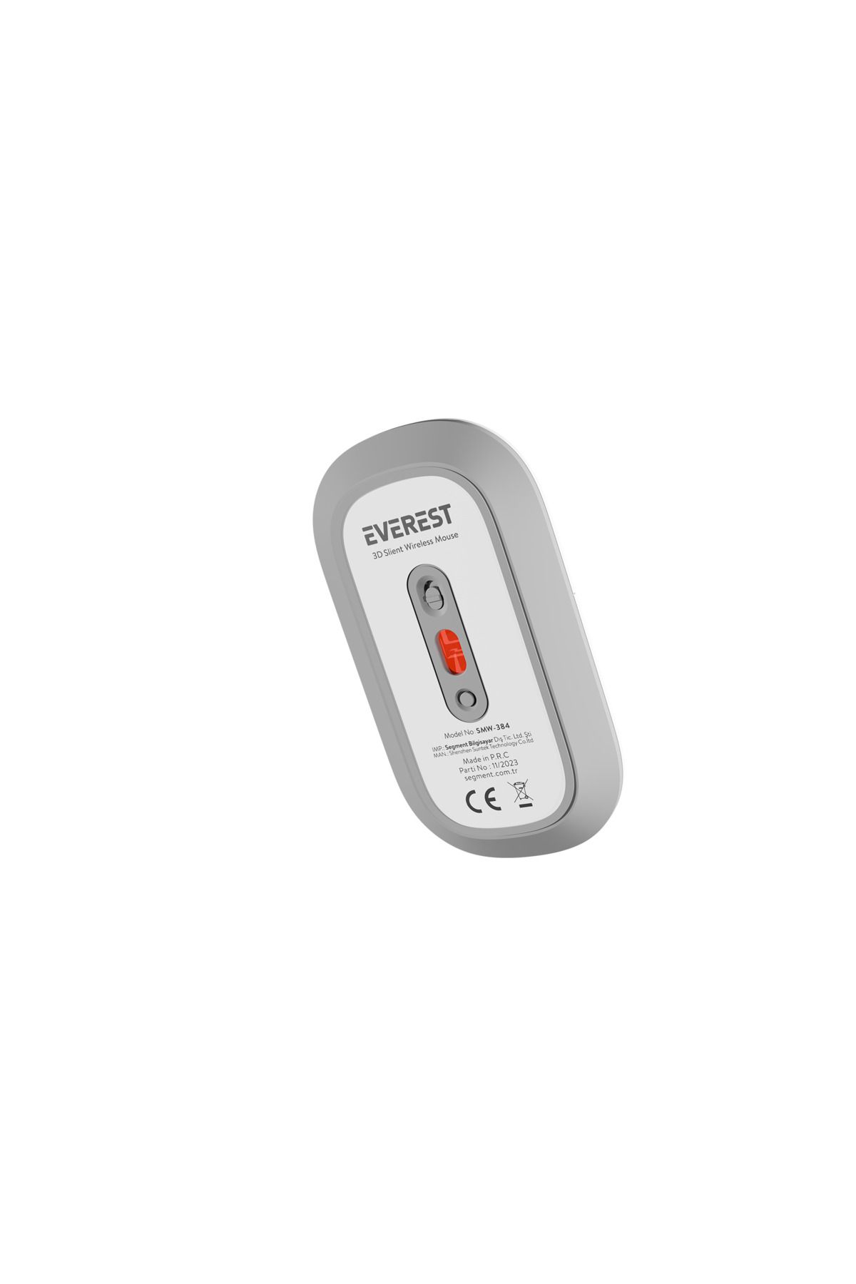 Everest Kablosuz Mouse 3d Sessiz Wireless Elektronik Pilli Smw-384 Beyaz