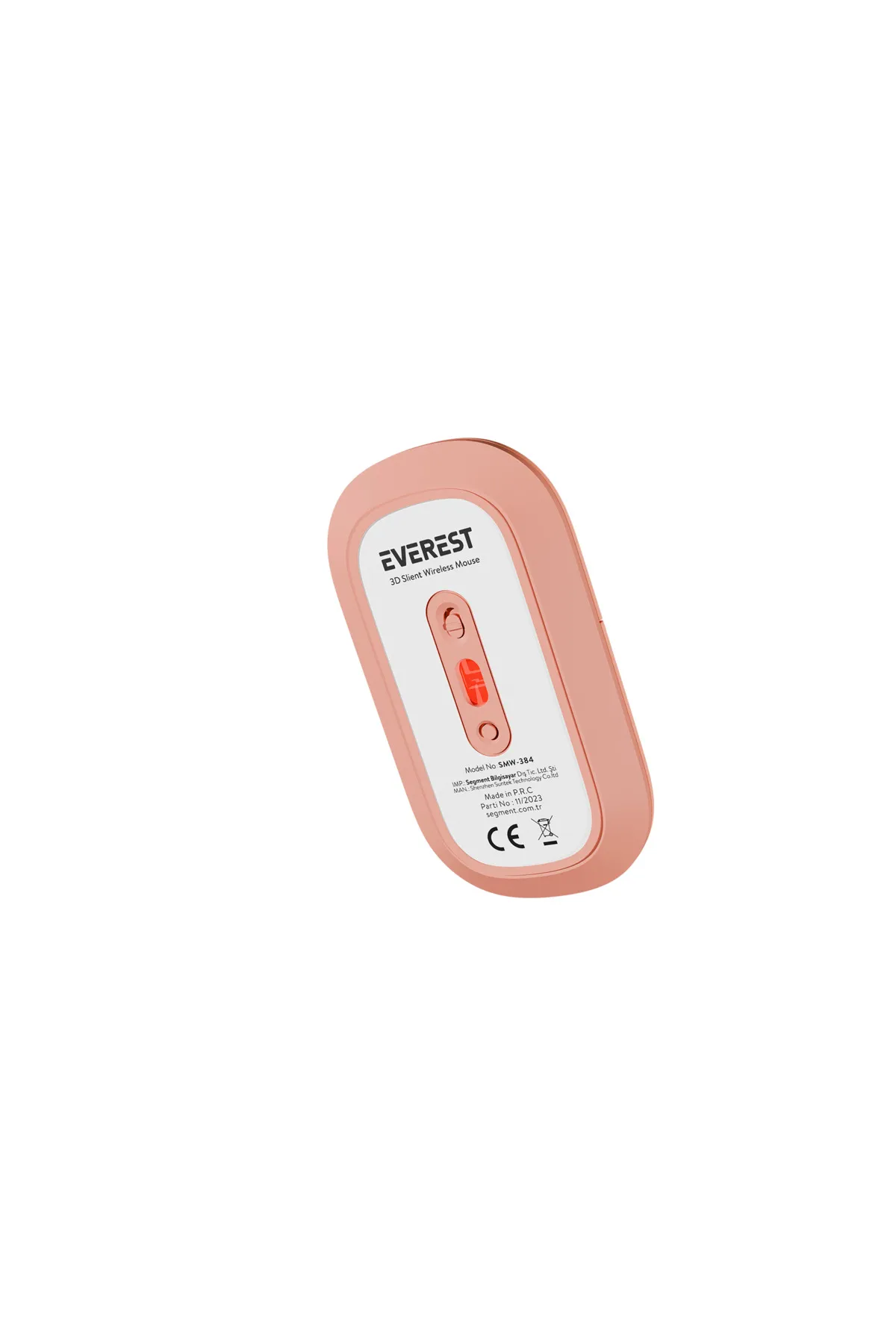 Everest Kablosuz Mouse 3d Sessiz Wireless Elektronik Pilli Smw-384 Pembe