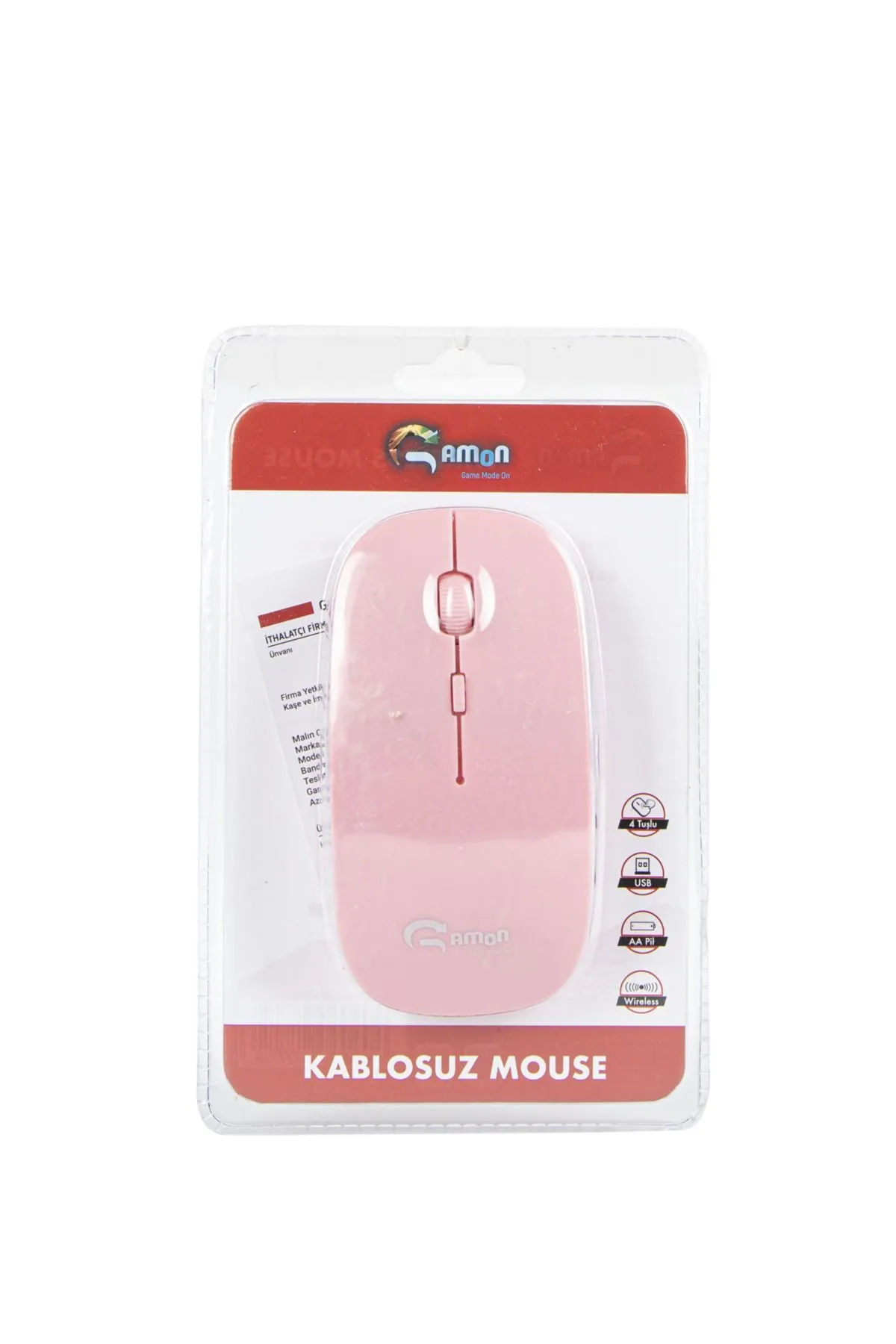 Gamon Kablosuz Mouse Renkli Gm-180 Pembe