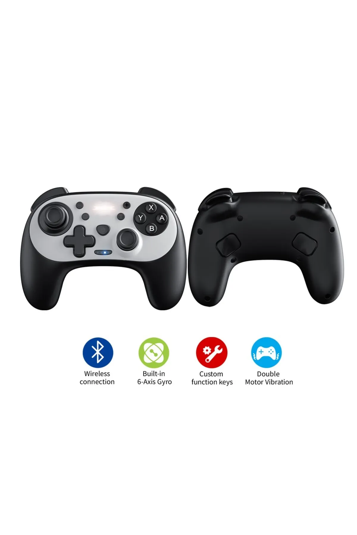 comse Kablosuz Oyun Kolu Bluetooth Turbo Switch Oled Ps3 Pc Android Tv Telefon Uyumlu Çanta Hediyeli