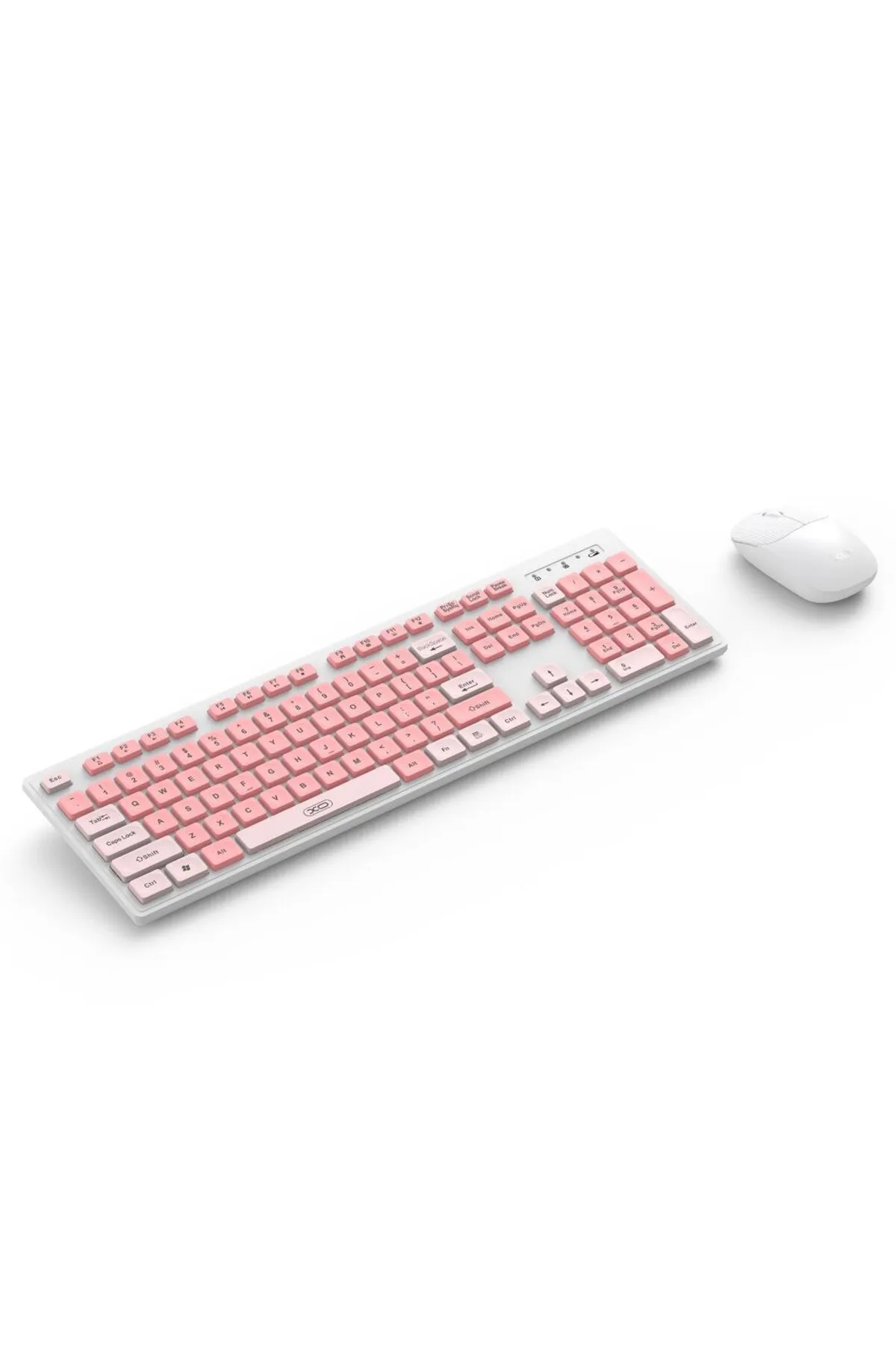 Xo Kablosuz Wireless Sessiz Güç Tasarruflu Renkli Slim Ince Klavye Mouse Set Kb-05