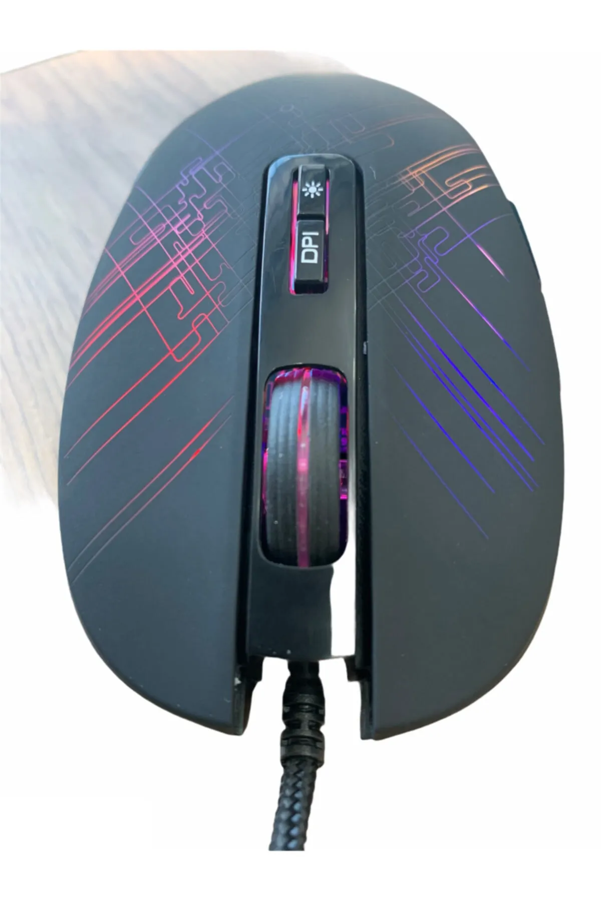 ATAELEKTRONİK Kaliteli Rgb Optik Kablolu Işıklı Oyuncu Gaming Gamer Mouse 3200dpı Rgb Optik Kablolu 7 Tuşlu Maus