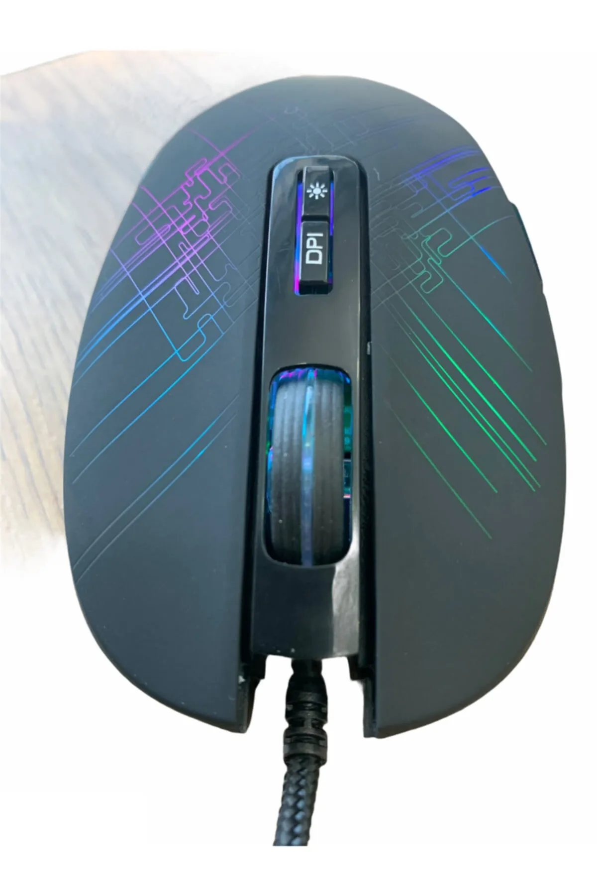 ATAELEKTRONİK Kaliteli Rgb Optik Kablolu Işıklı Oyuncu Gaming Gamer Mouse 3200dpı Rgb Optik Kablolu 7 Tuşlu Maus