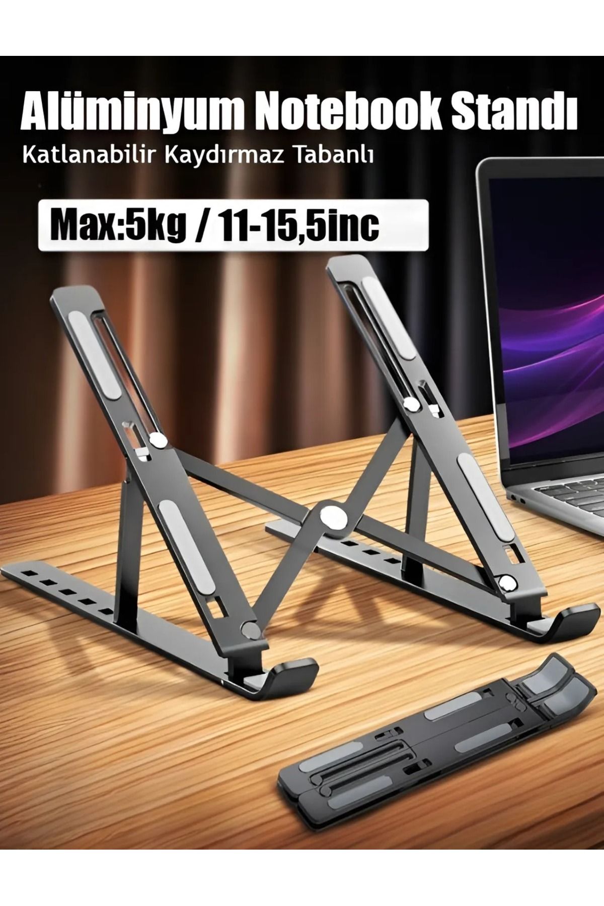 KLASİST Katlanabilir Ayarlı Dizüstü Alüminyum Notebook Stand Macbook Tablet Laptop Standı