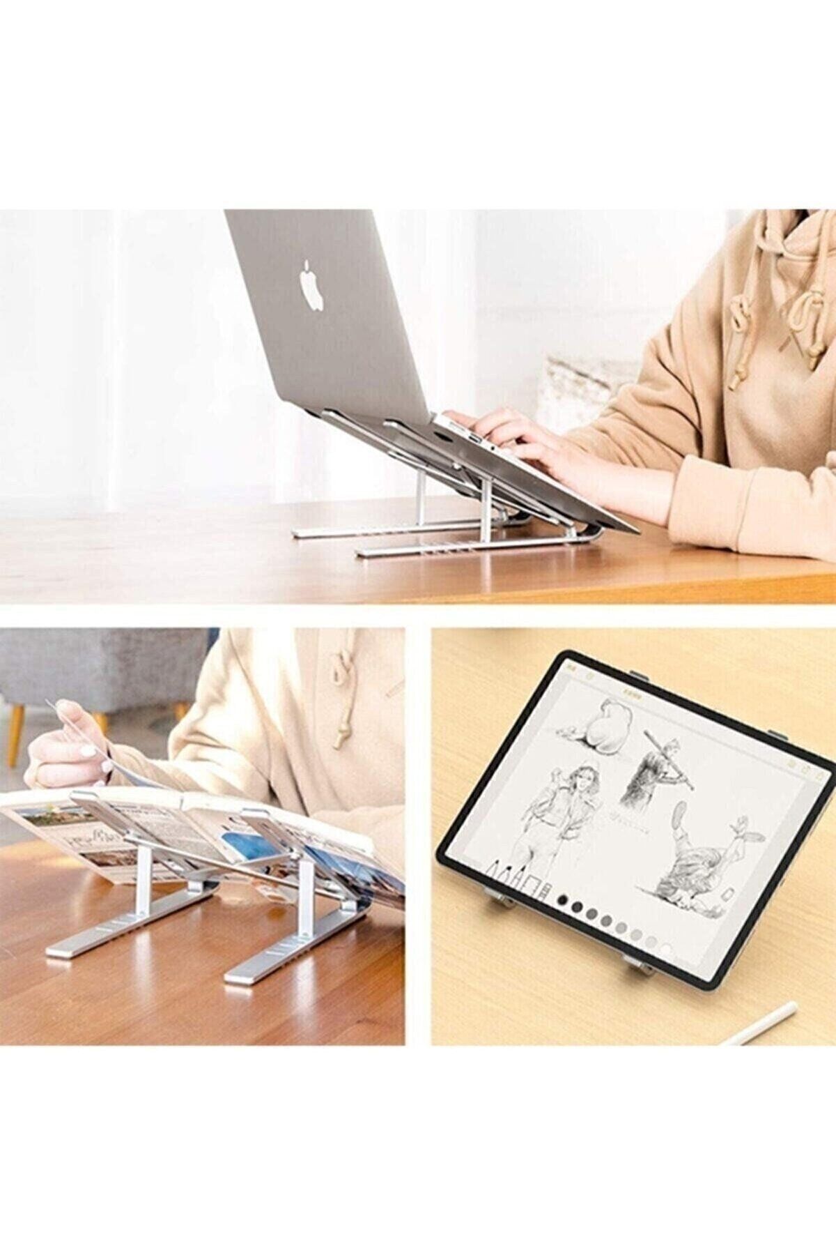 KLASİST Katlanabilir Ayarlı Dizüstü Alüminyum Notebook Stand Macbook Tablet Laptop Standı