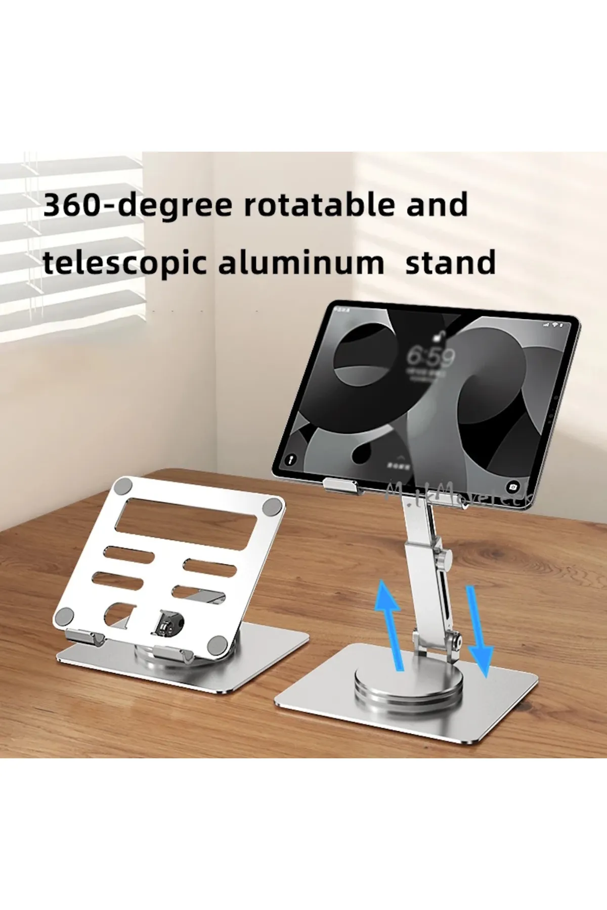 m.tk moveteck Katlanabilir Tüm Modeller ile Uyumlu Kademeli Ayarlanabilir Metal Notebook Macbook Laptop Standı