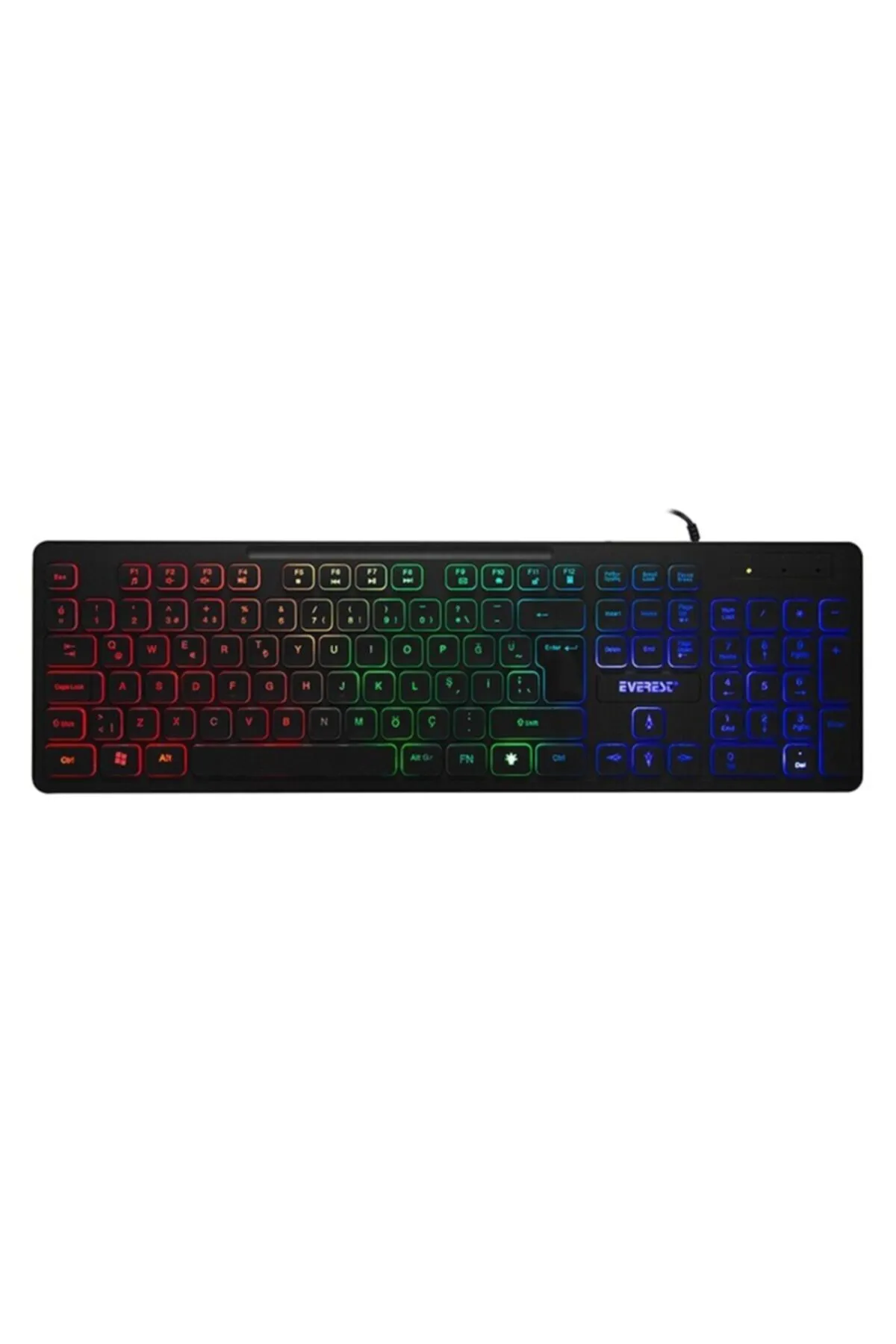 Everest Kb-120 Gökkuşağı Aydınlatmalı Q Gaming Oyuncu Klavyesi