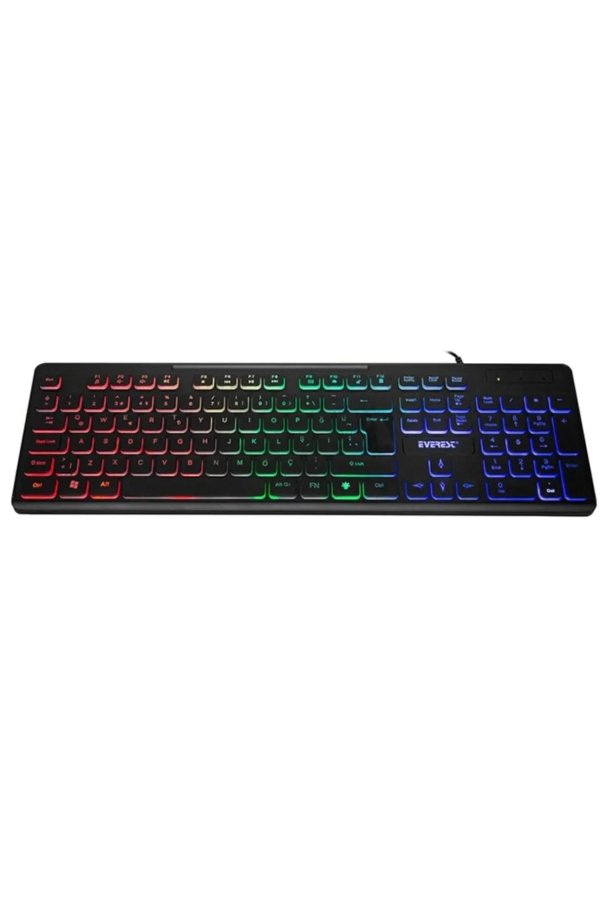 Everest Kb-120 Gökkuşağı Aydınlatmalı Q Gaming Oyuncu Klavyesi