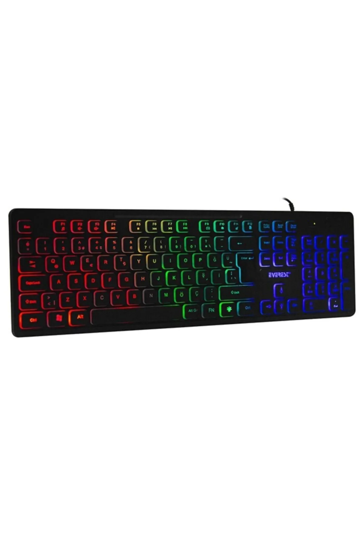 Everest Kb-120 Gökkuşağı Aydınlatmalı Q Gaming Oyuncu Klavyesi