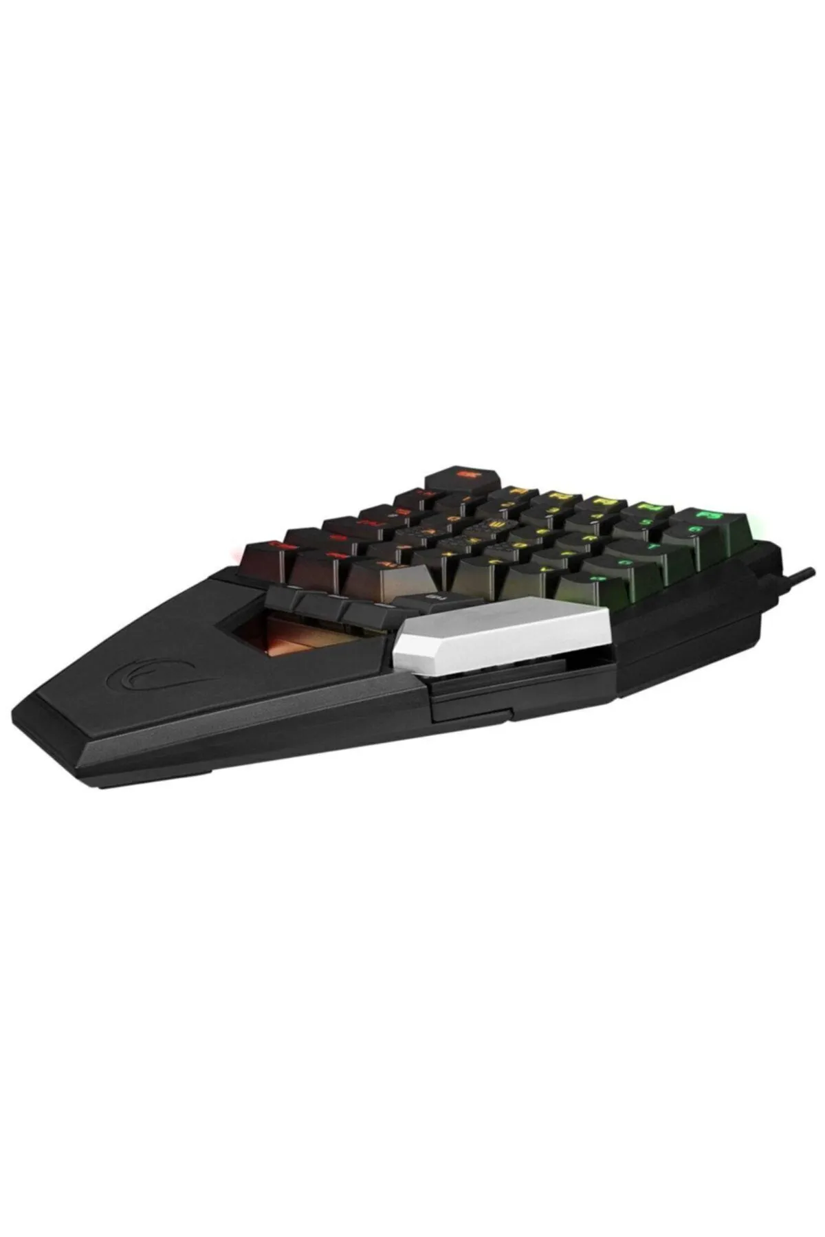 Rampage Kb-277 Omnı Siyah Örgülü Type C Rgb 6 Farklı Aydınlatma Modu Q Mini Gaming Oyuncu Klavyesi