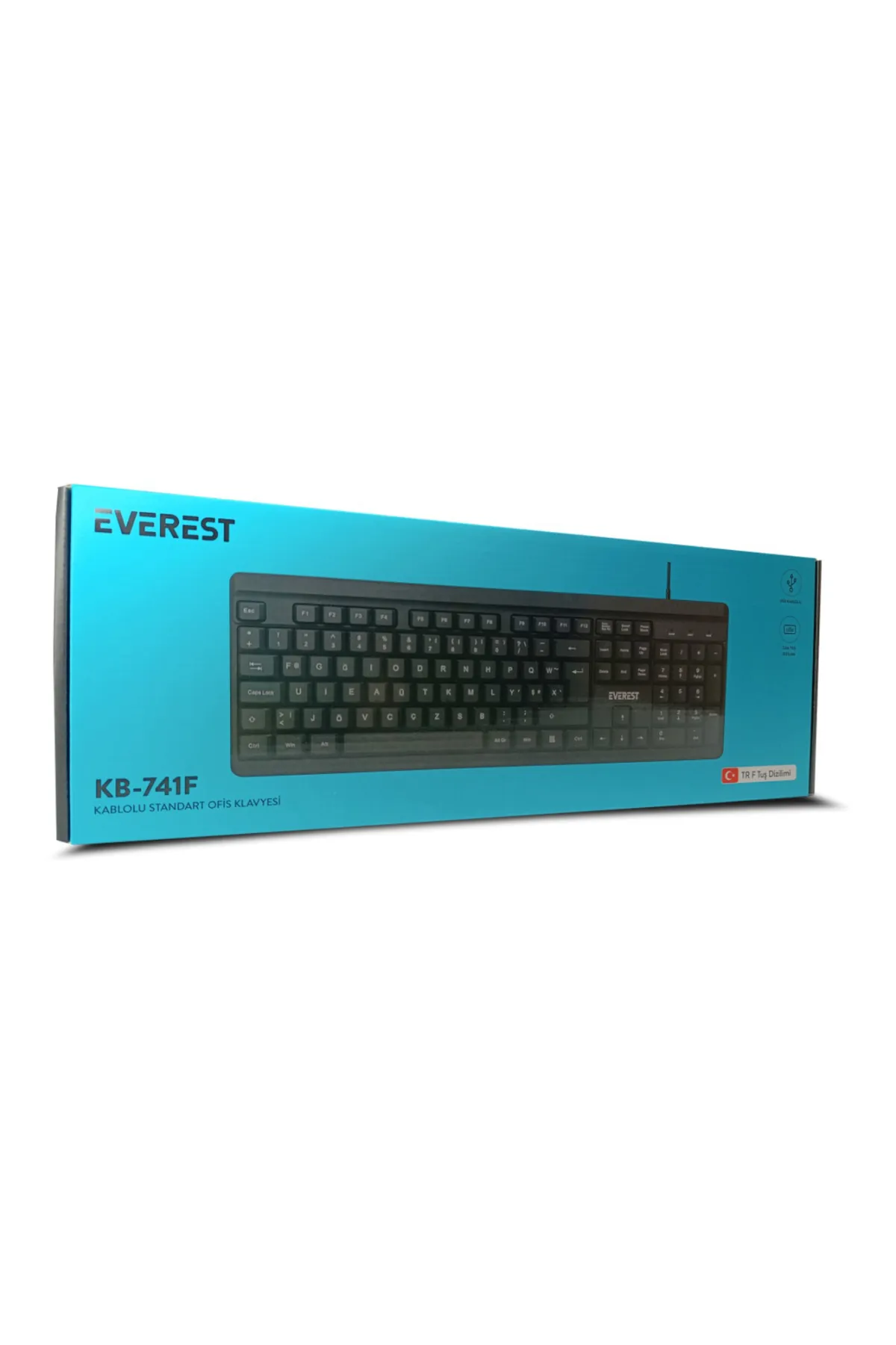 Everest KB-741F KABLOLU STANDART F OFİS KLAVYESİ- F KLAVYE