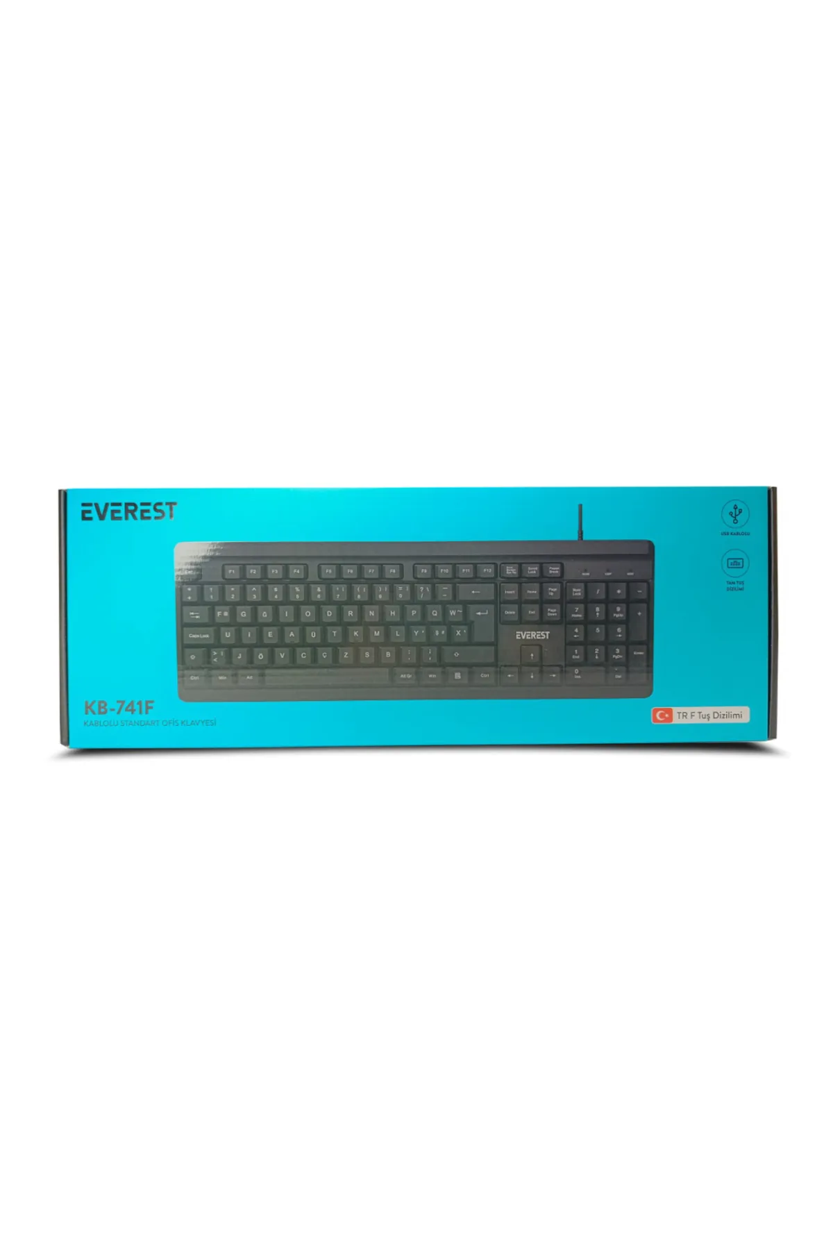 Everest KB-741F KABLOLU STANDART F OFİS KLAVYESİ- F KLAVYE