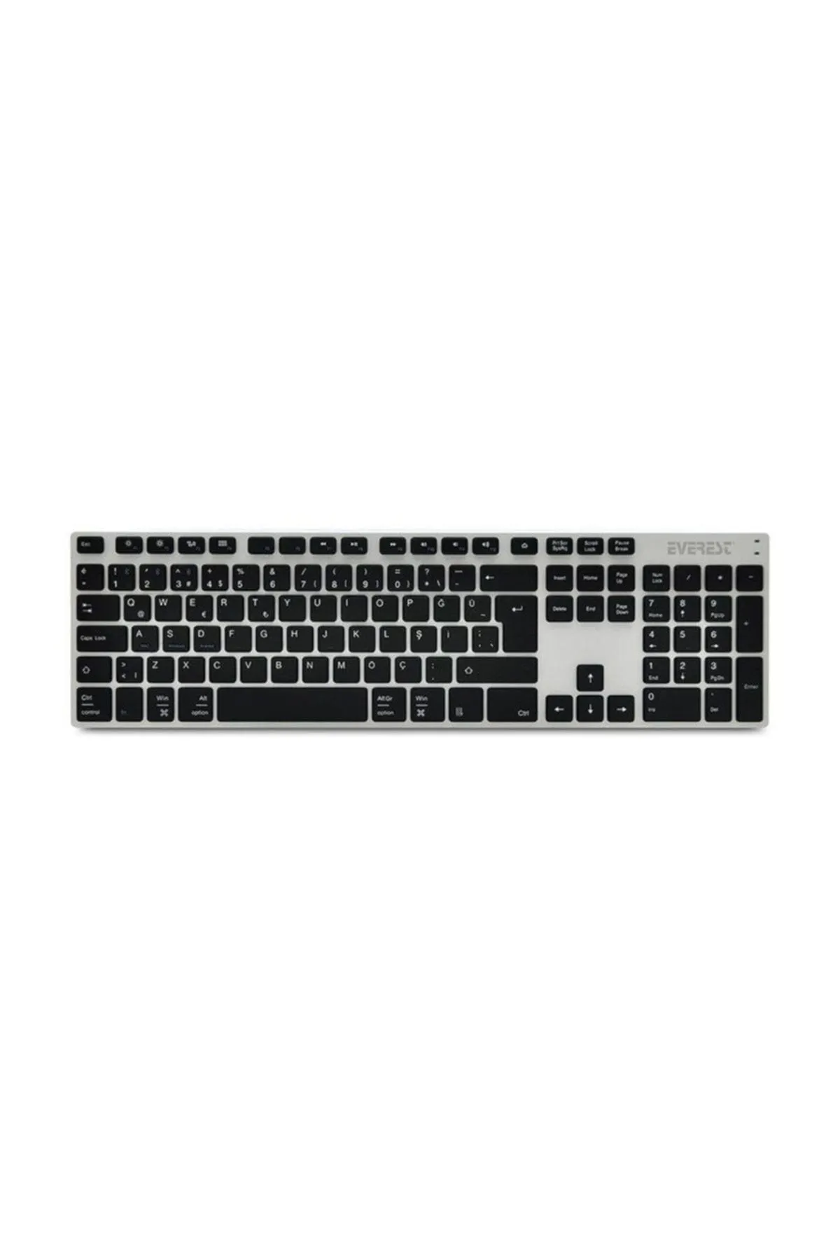 Everest Kb-81bt X-mac Gümüş/siyah Bluetooth Q Multimedia Kablosuz Klavye