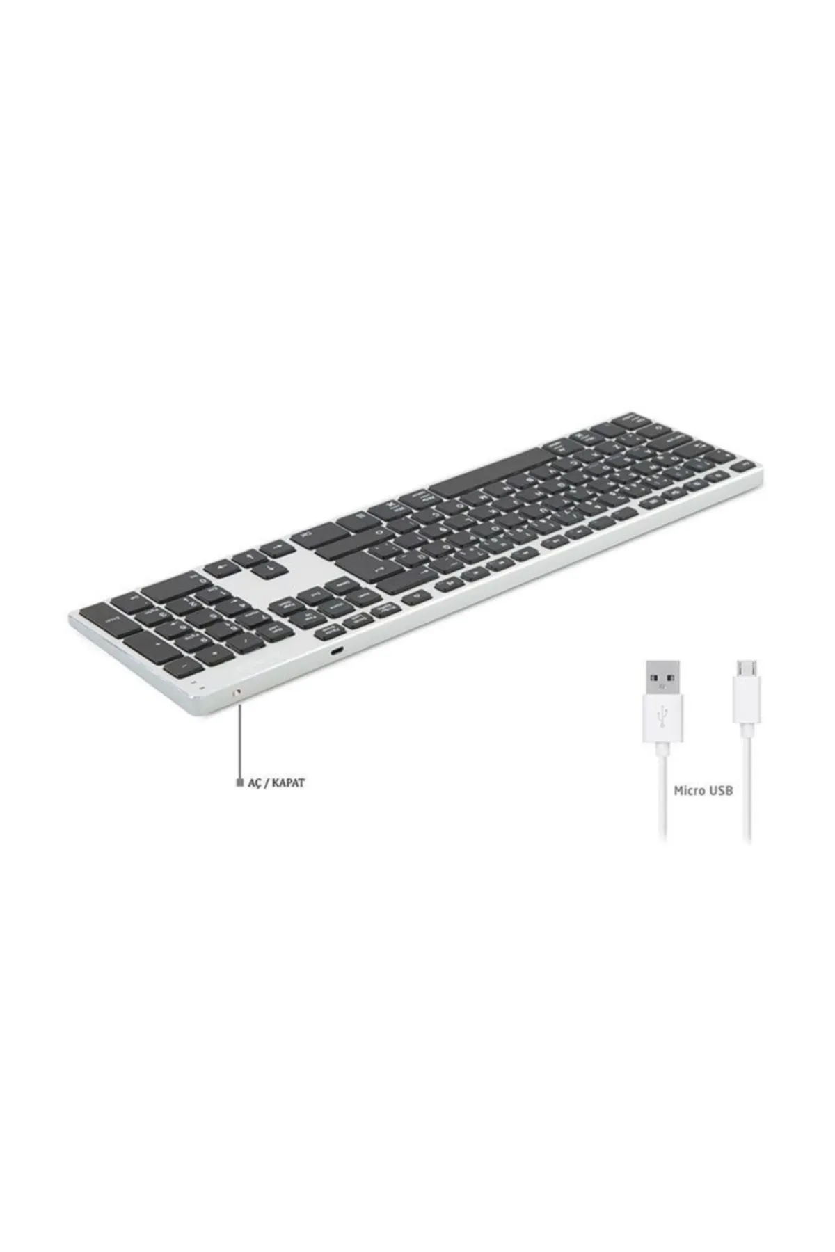 Everest Kb-81bt X-mac Gümüş/siyah Bluetooth Q Multimedia Kablosuz Klavye