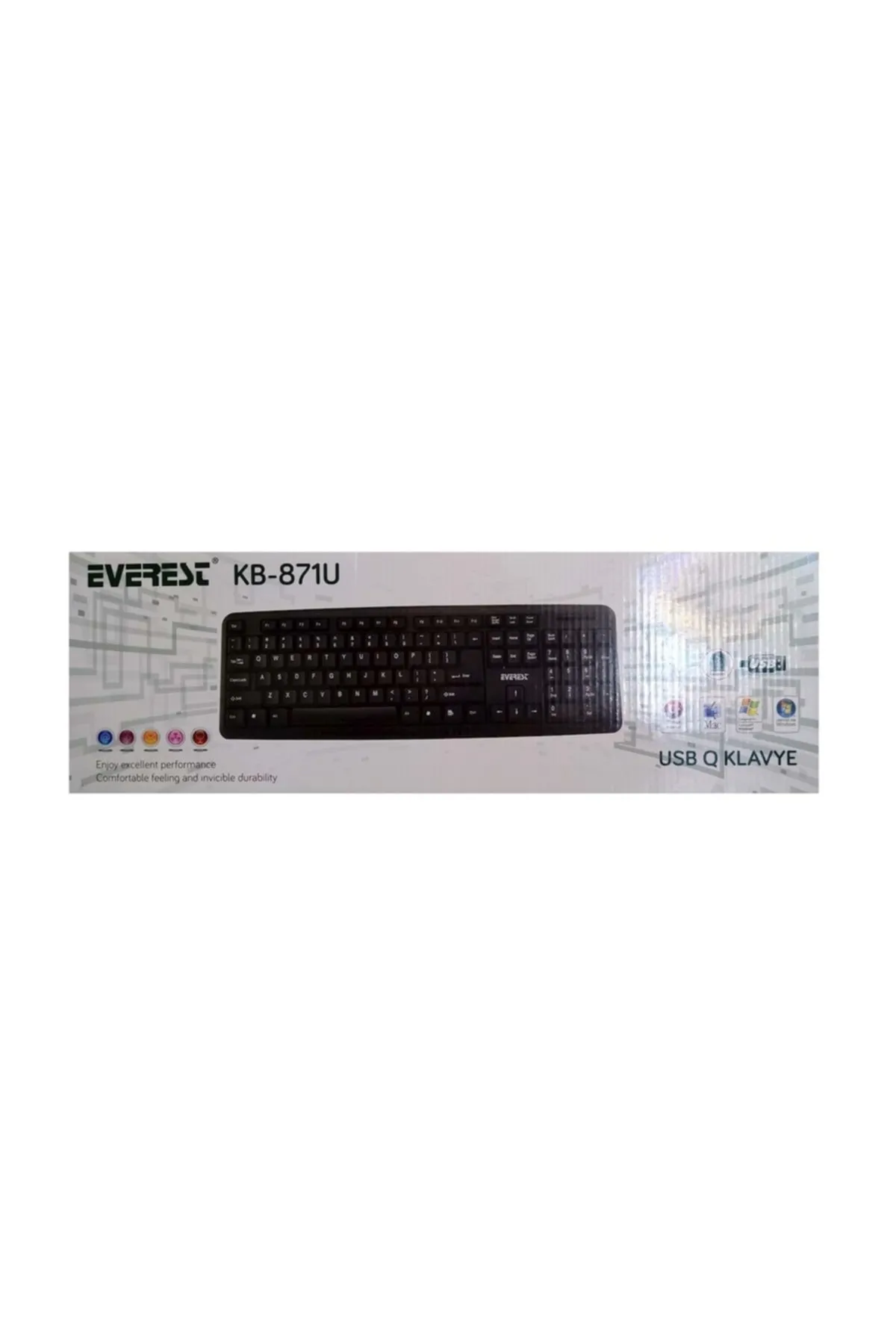 Everest Kb-871u Usb Kablolu Q Klavye