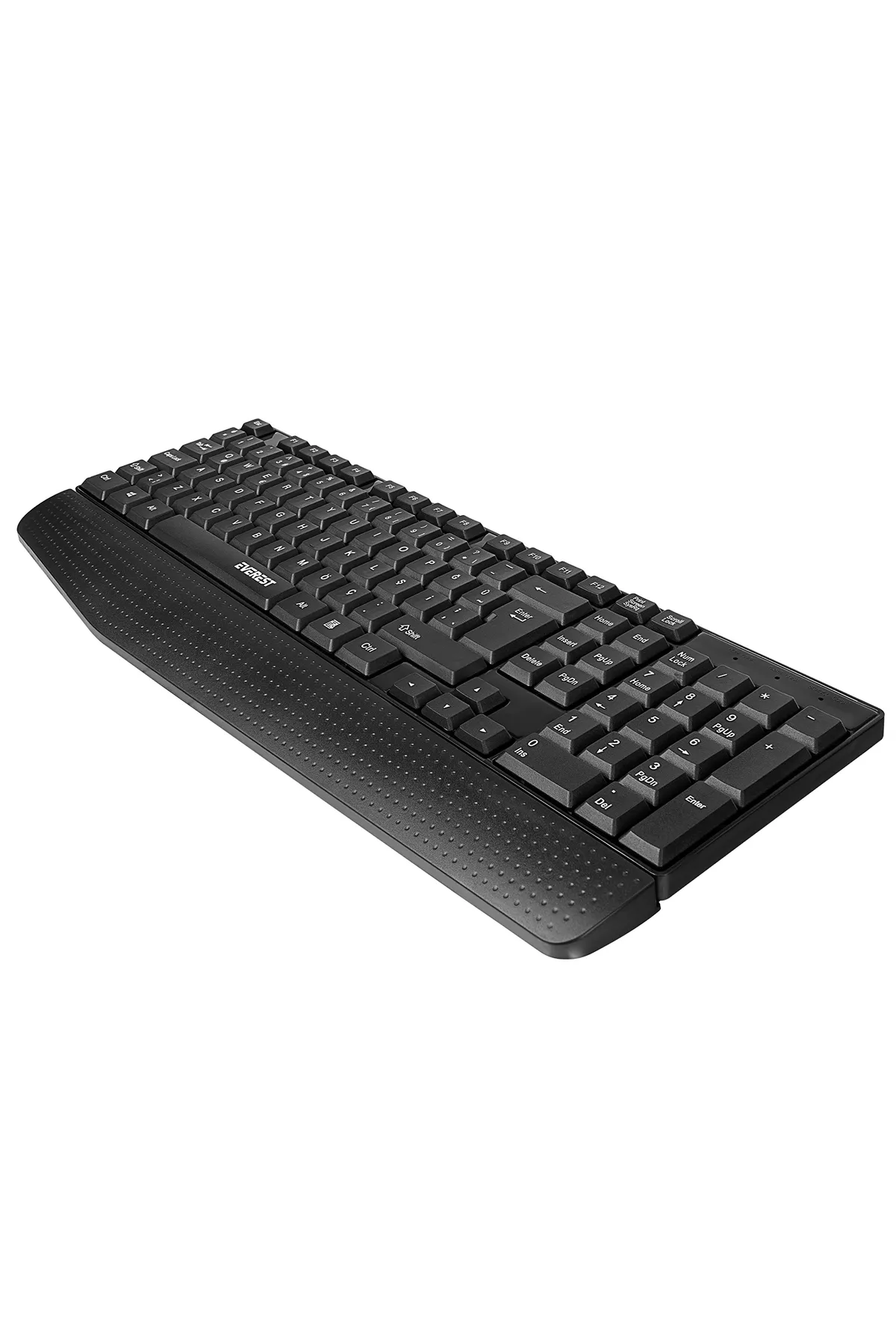 Everest KB-951U Siyah USB Bilek Destekli Q Standart Ofis Klavye