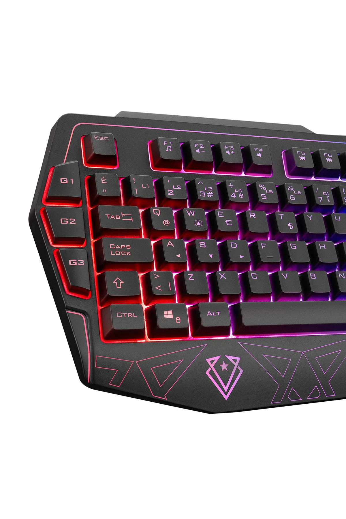 Everest Kb-Gx61 Formula Usb Rgb Aydınlatmalı 3 Makro Tuşlu Bilek Destekli Gaming Oyuncu Kablolu Klavye