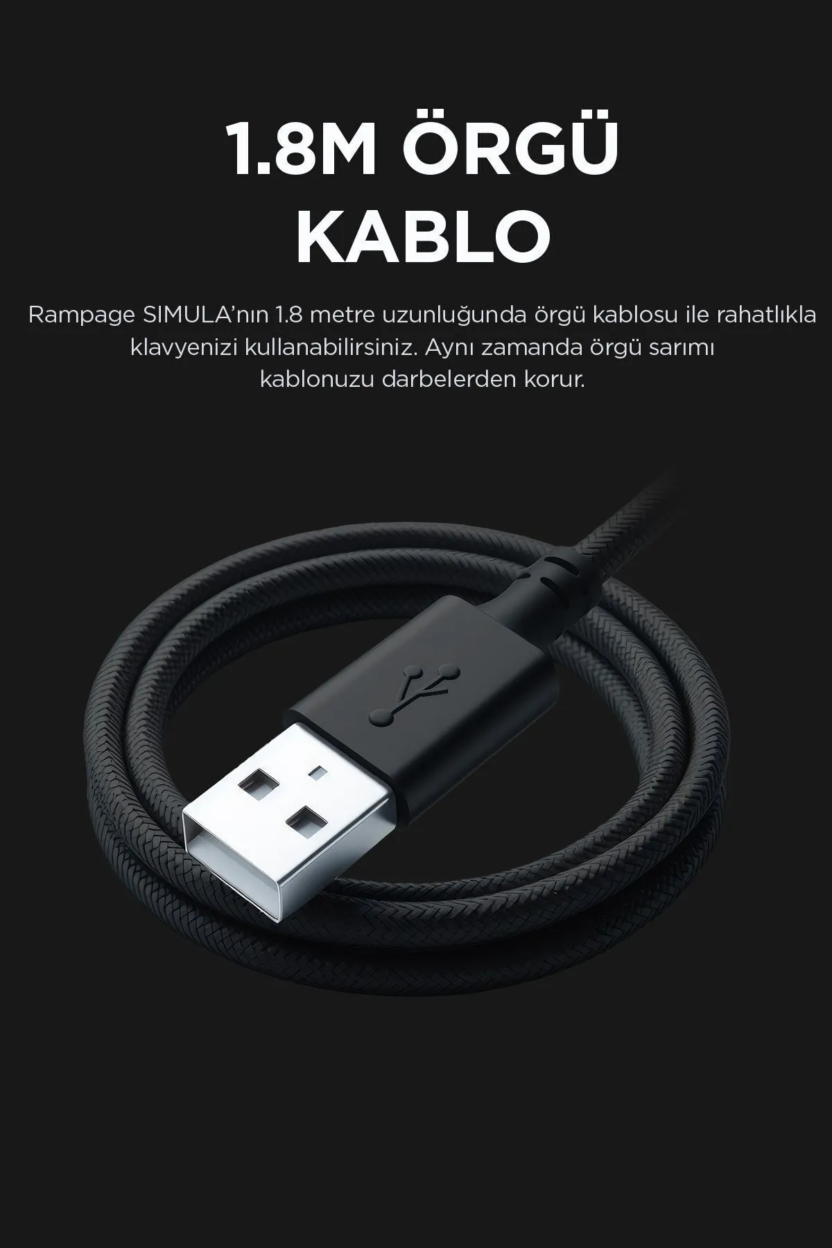 Rampage Kb-gx65 Simula Usb Rgb Aydınlatmalı 4 Makro Tuşlu Bilek Destekli Gaming Oyuncu Klavyesi