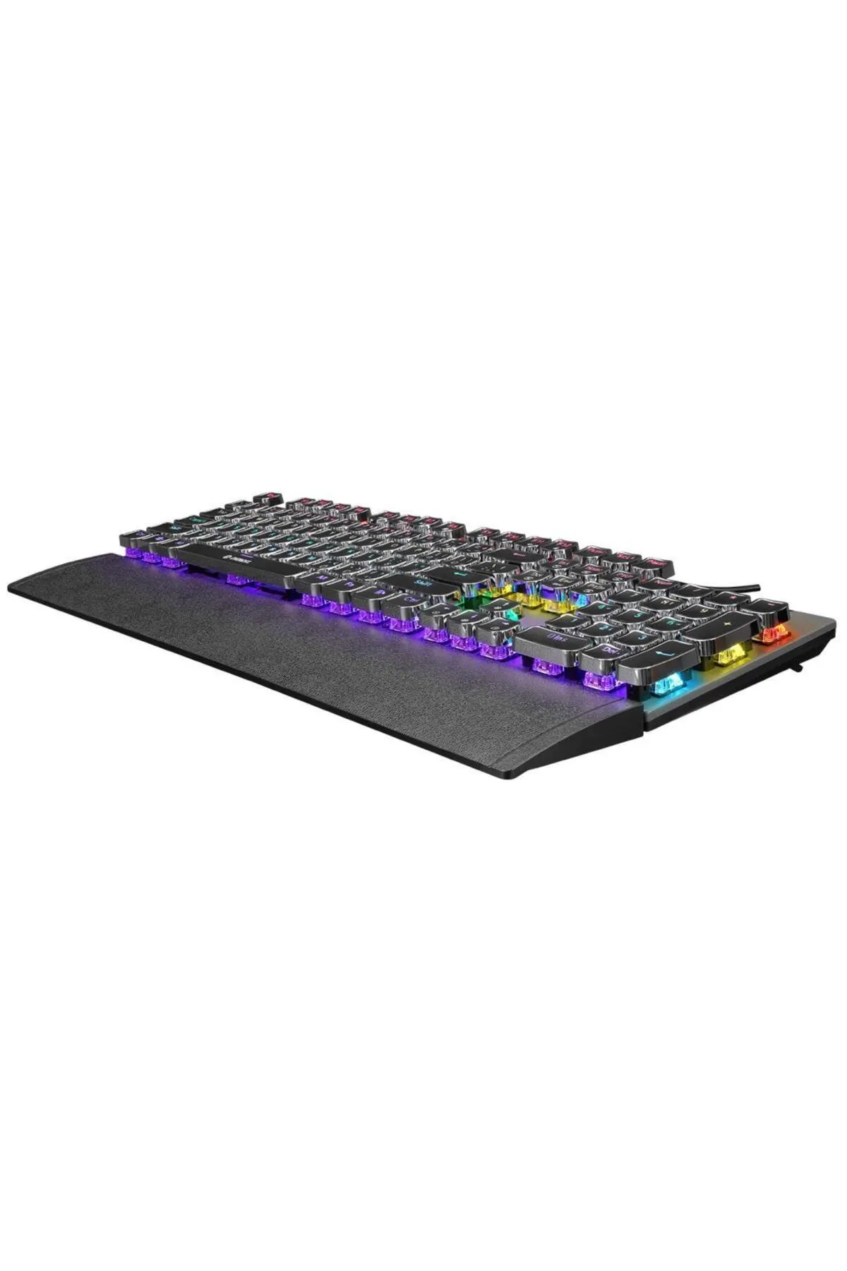 Everest Kb-mk9 Gümüş Usb Bilek Destekli Daktilo Tuşlu Mekanik Q Red Switch Gaming Oyuncu Klavyesi