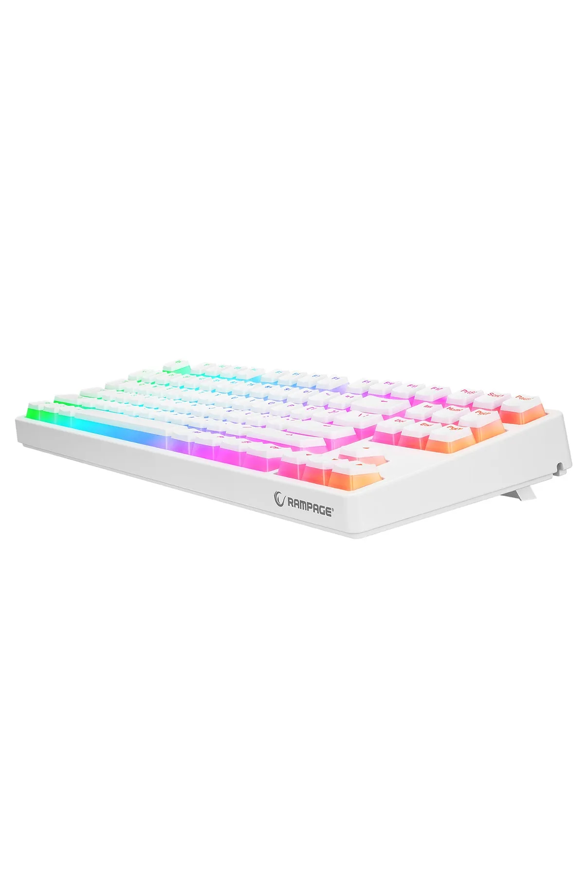 Rampage Kb-r136 Ghost Beyaz Type-c Bağlantılı Rgb Puding Tuşlu Haylou Brown Switch Us Gaming Oyuncu Klavye