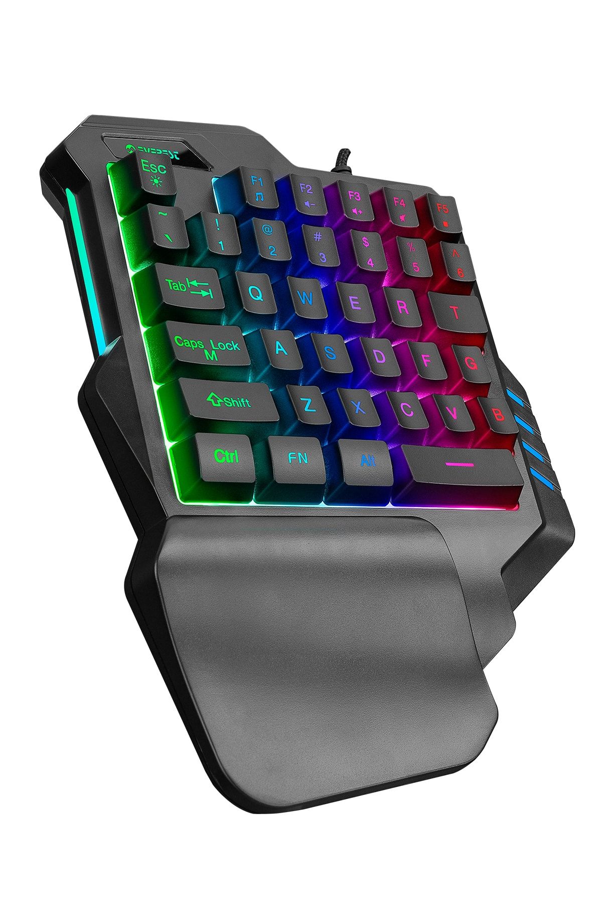 Everest Kb-r177 Salvo Rainbow Rgb Ledli 35 Tuşlu Multimedya Mini Gaming Oyuncu Klavyesi