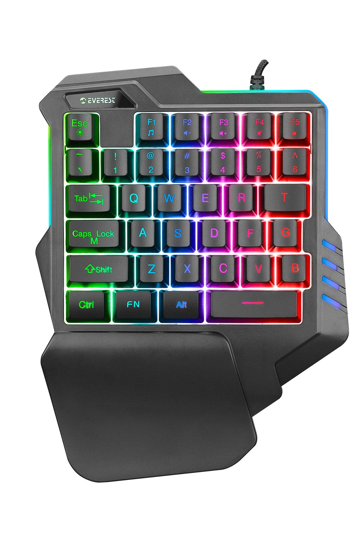 Everest Kb-r177 Salvo Rainbow Rgb Ledli 35 Tuşlu Multimedya Mini Gaming Oyuncu Klavyesi