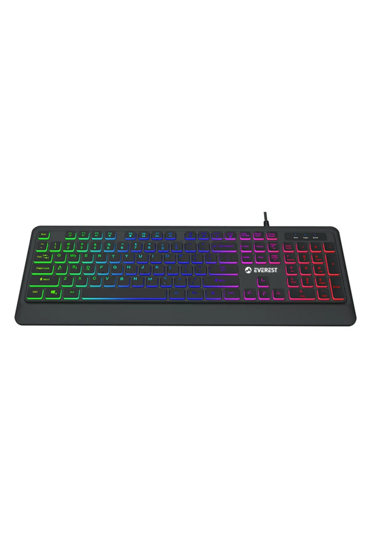 Everest Kb-r59 Forza Usb Rainbow Klavye Multimedia Klavye Gaming Klavye Süper Sessiz