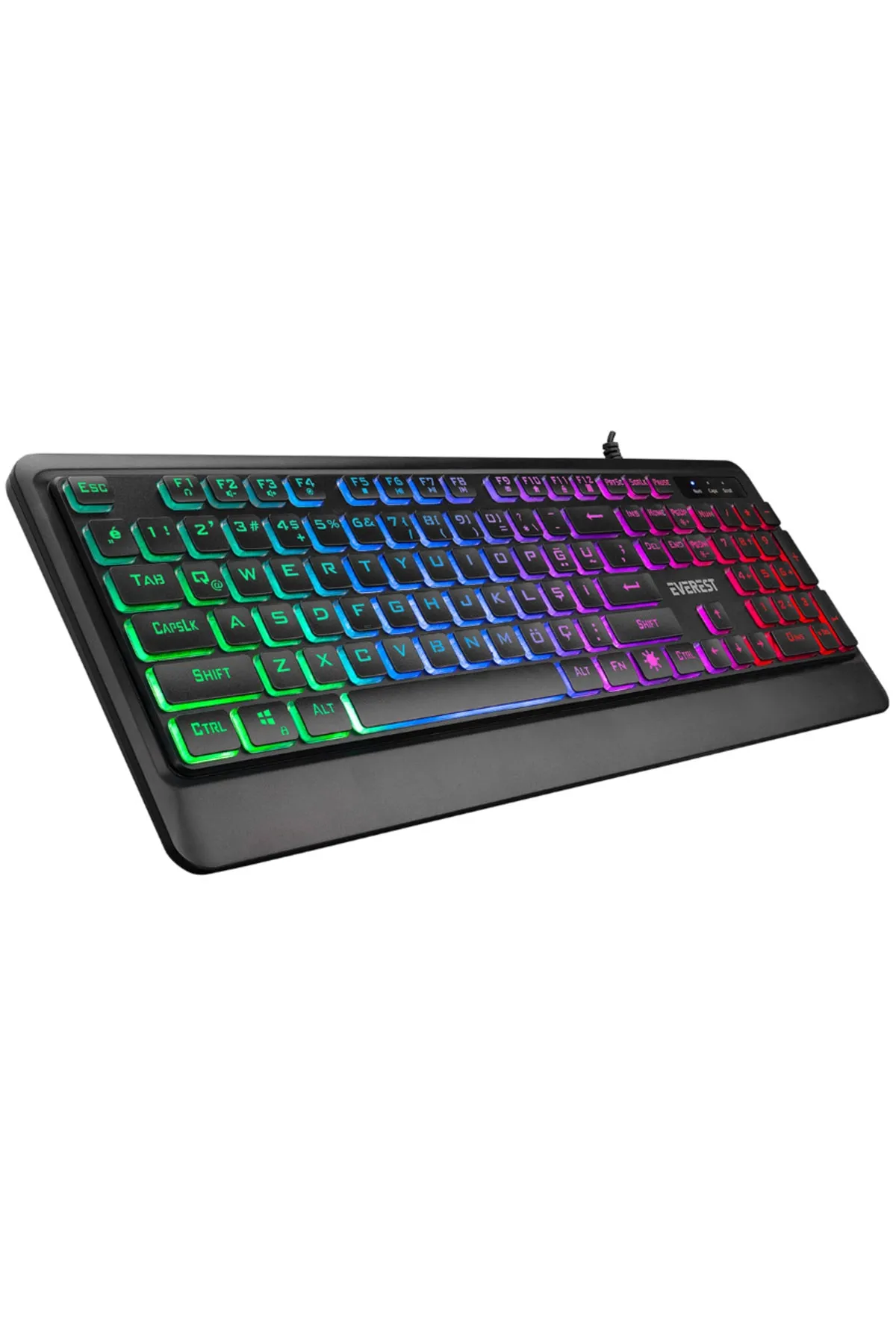 Everest Kb-r59 Forza Usb Rainbow Klavye Multimedia Klavye Gaming Klavye Süper Sessiz