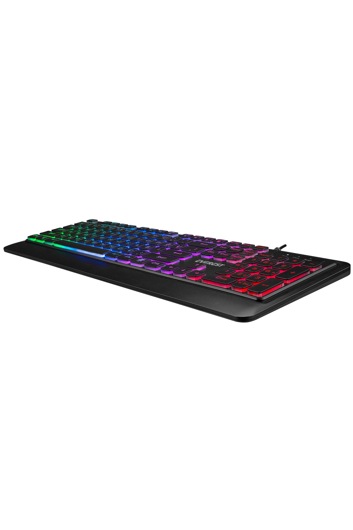 Everest Kb-R59 Siyah Usb Rainbow Backlight Kablolu Klavye