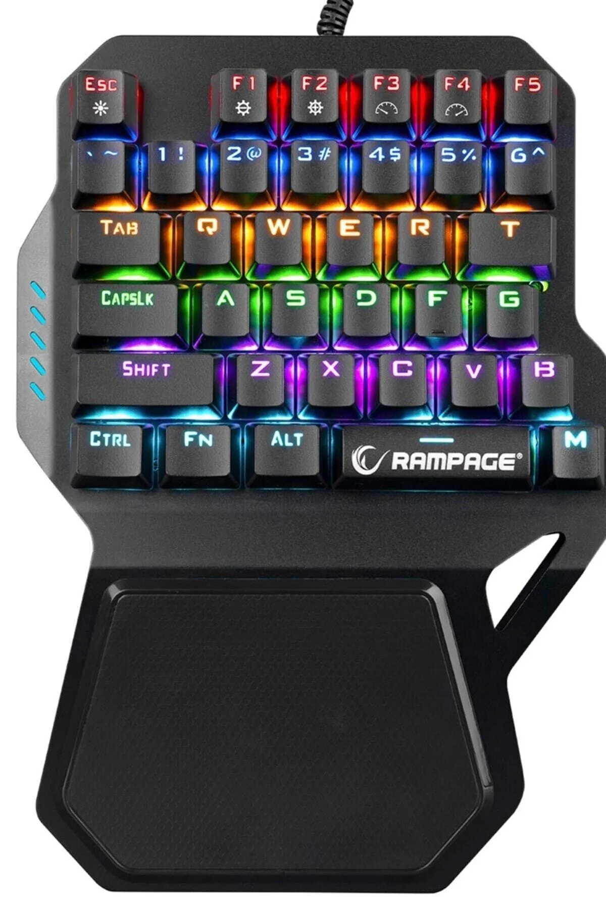 Rampage Kb-r77 Blue Switch Usb Rainbow Backlight Mekanik 36 Tuşlu Mini Gaming Oyuncu Klavyesi