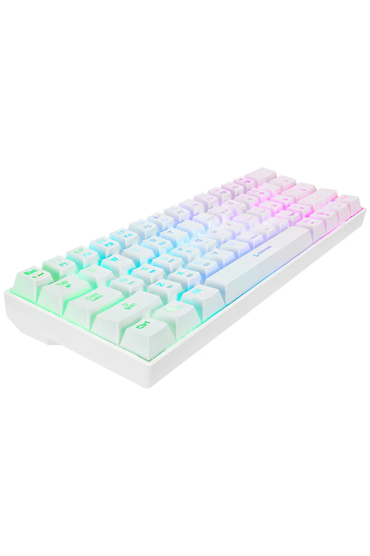 Rampage KB-RX63 B-ATOM Beyaz Bluetooth RGB Backlight Blue Switch Mekanik Q 63 Tuşlu Gaming Oyuncu Klavyesi