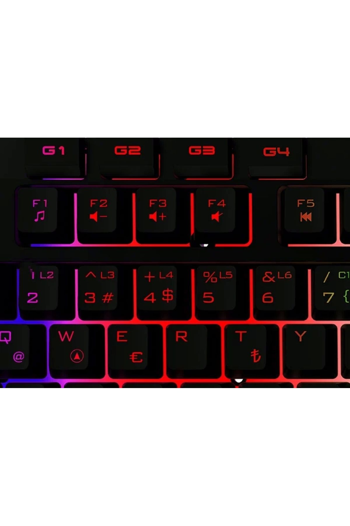 Rampage Kb-rx7 Alpor Pro Siyah Rgb Q Gaming Oyuncu Klavyesi