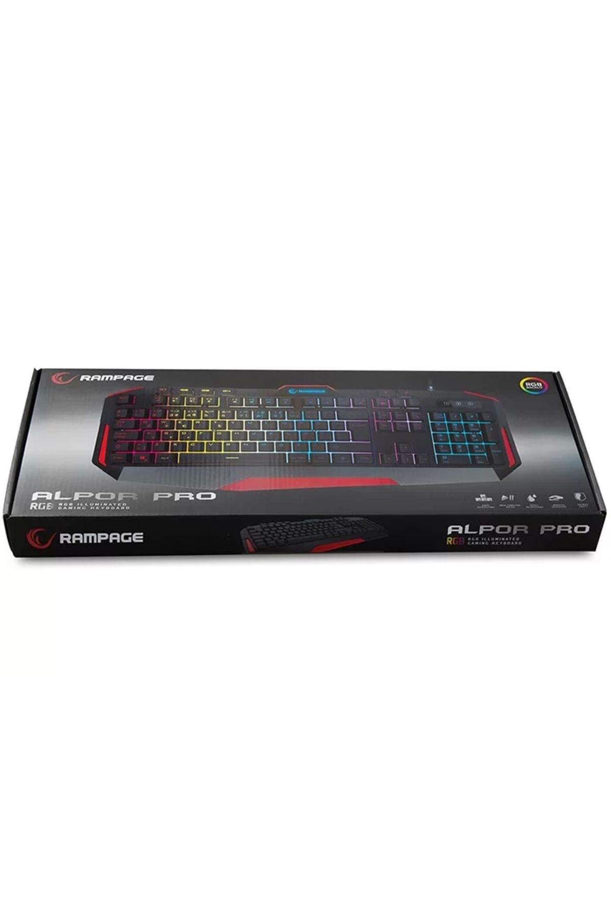 Rampage Kb-rx7 Alpor Pro Siyah Rgb Q Gaming Oyuncu Klavyesi