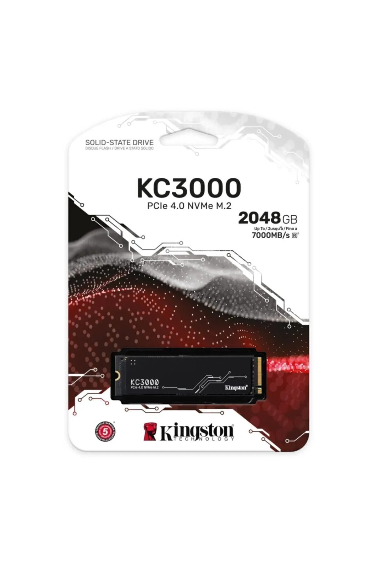 Kingston Kc3000 Pcı-express 4.0 2 Tb 7000mb/s - 7000mb/s M.2 Ssd Skc3000d/2048g