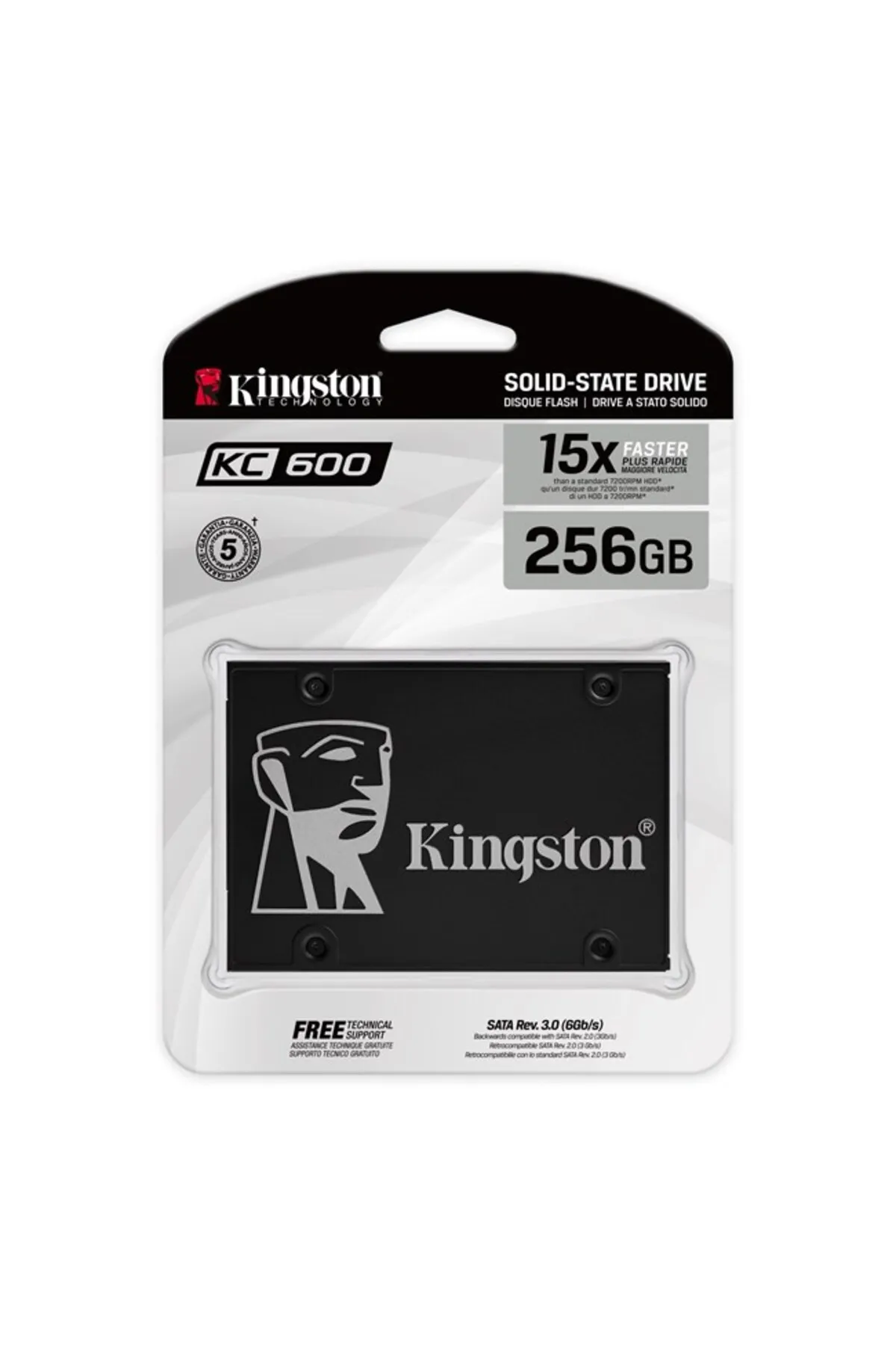 Kingston Kc600 256gb 2.5" Sata Ssd (550/500MB)