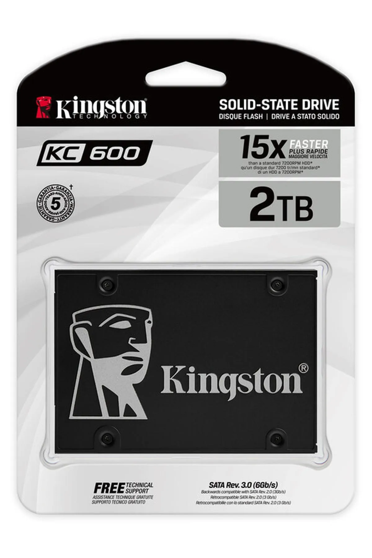 Kingston Kc600 2tb Skc600/2048g 550mb/s 520mb/s 2.5" Sata Ssd