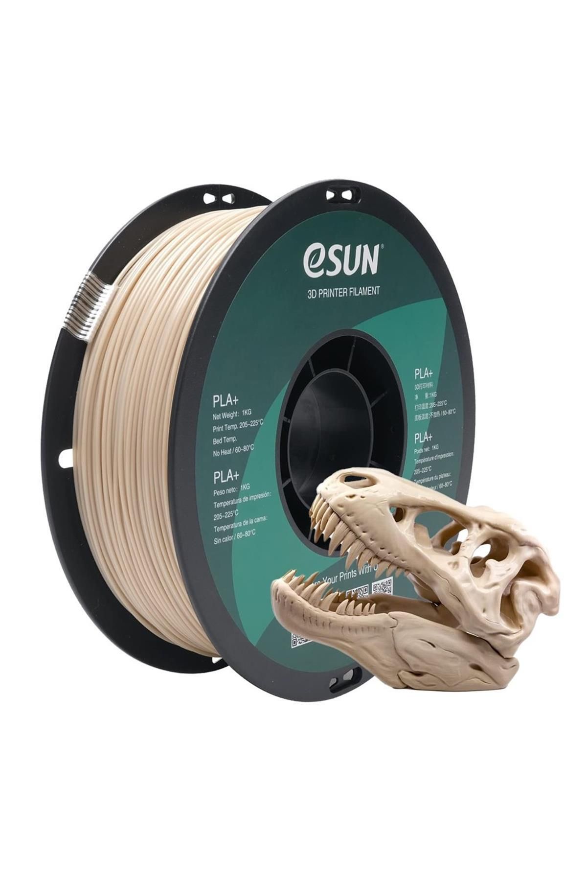 eSun Kemik Beyazı Pla+ Filament 1.75mm 1 Kg Plus